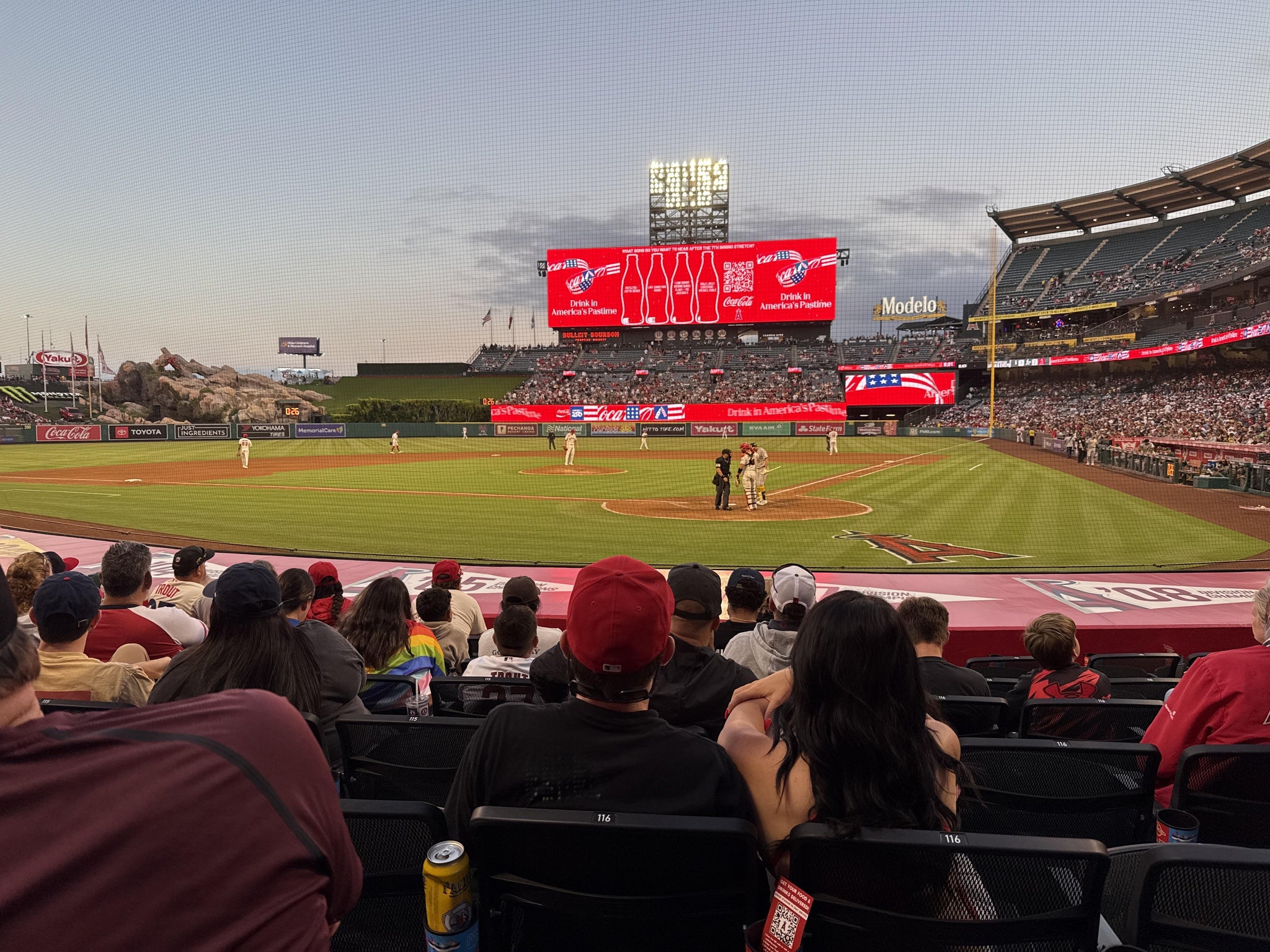 Real Fan View taken from Section 116 at Angel Stadium by Arthur O