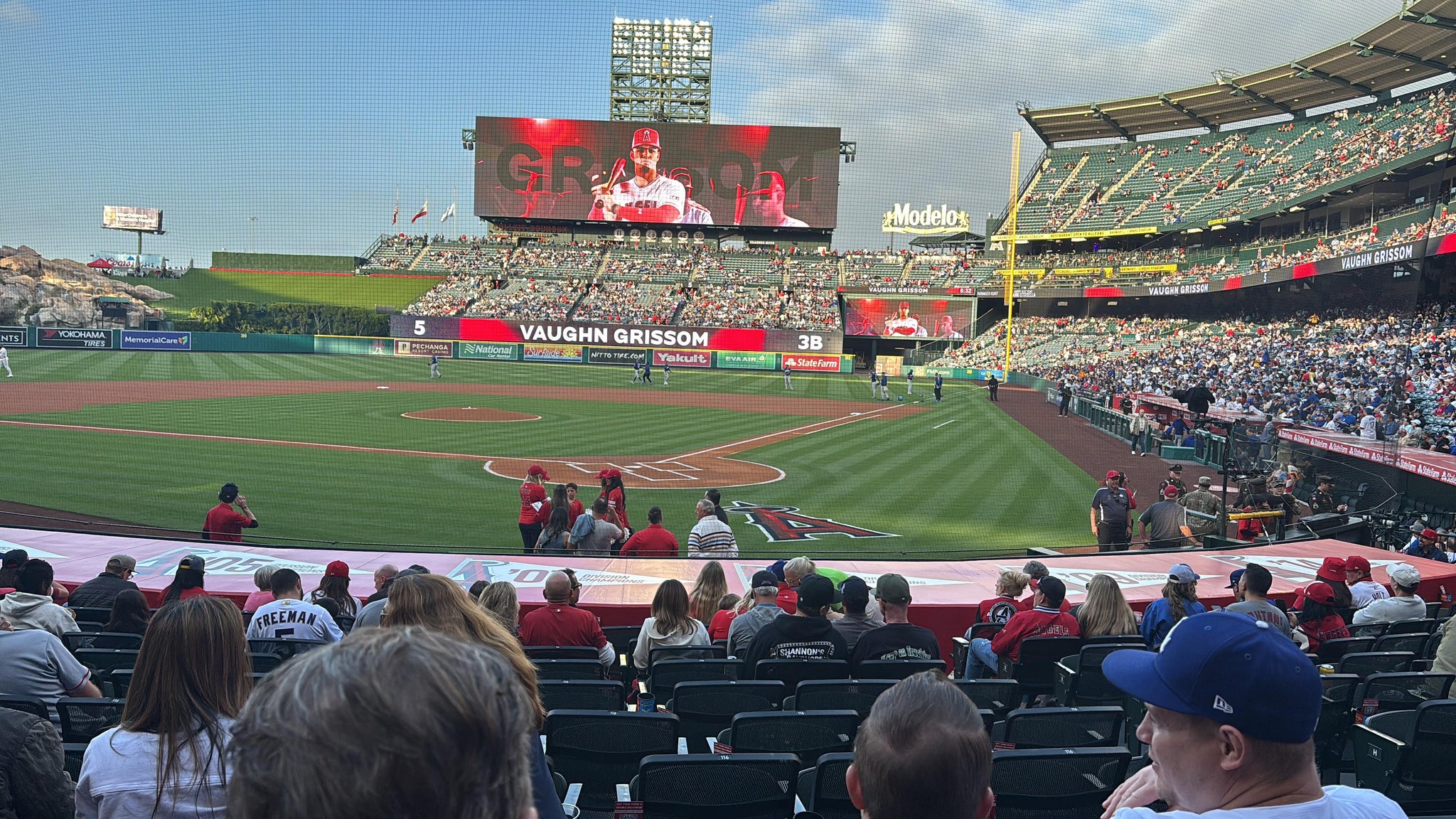 Real Fan View taken from Section 116 at Angel Stadium by Matthew F