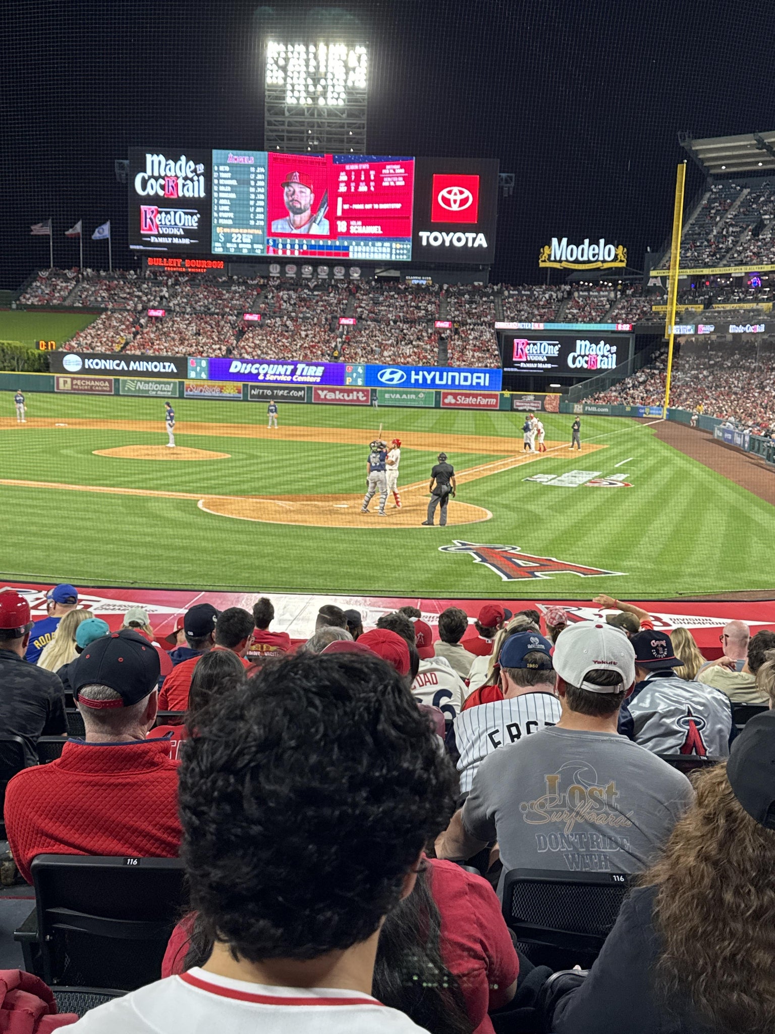 Real Fan View taken from Section 116 at Angel Stadium by Daniel R
