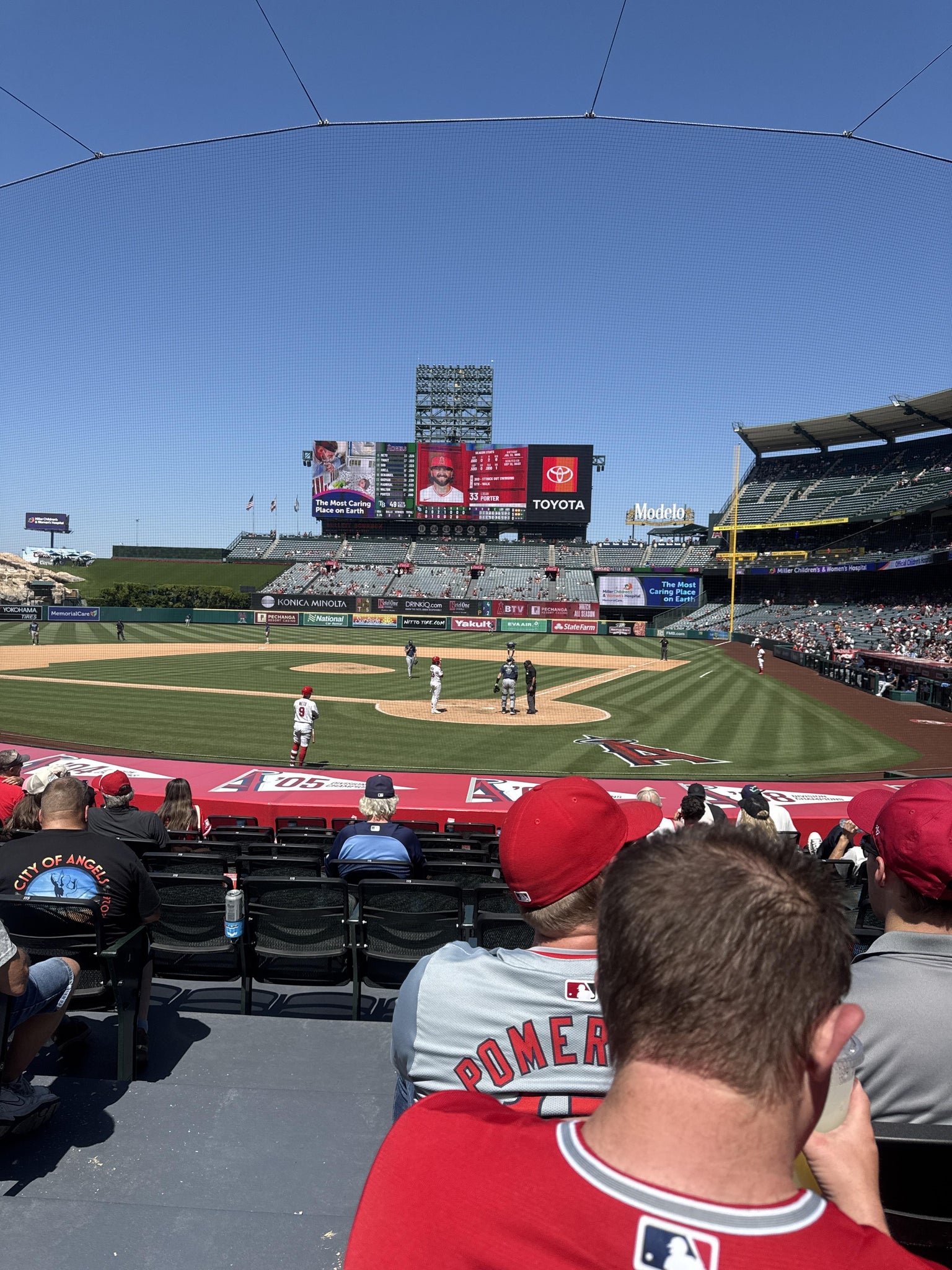 Real Fan View taken from Section 116 at Angel Stadium by Daniel R