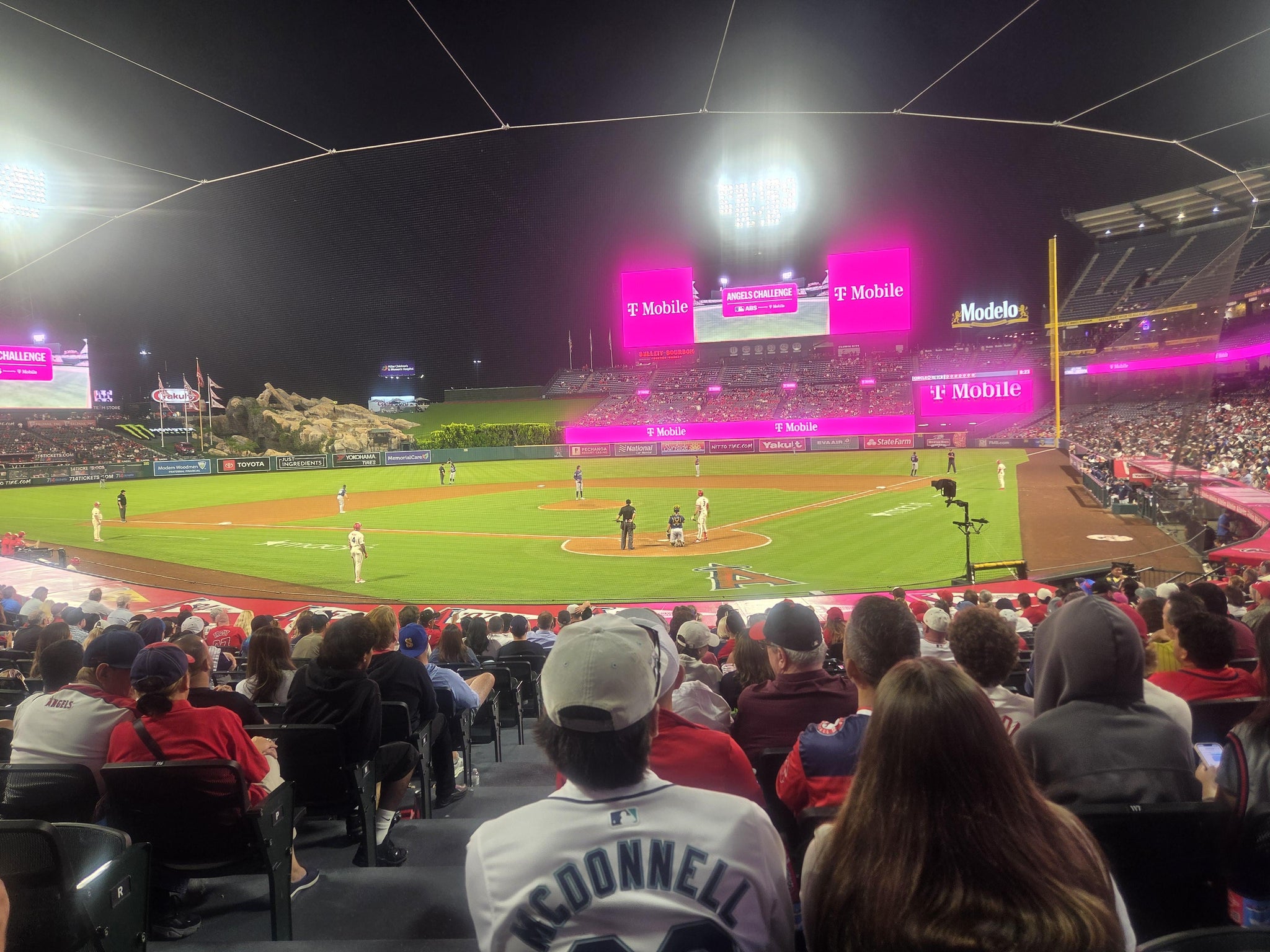 Real Fan View taken from Section 117 at Angel Stadium by Kenneth B
