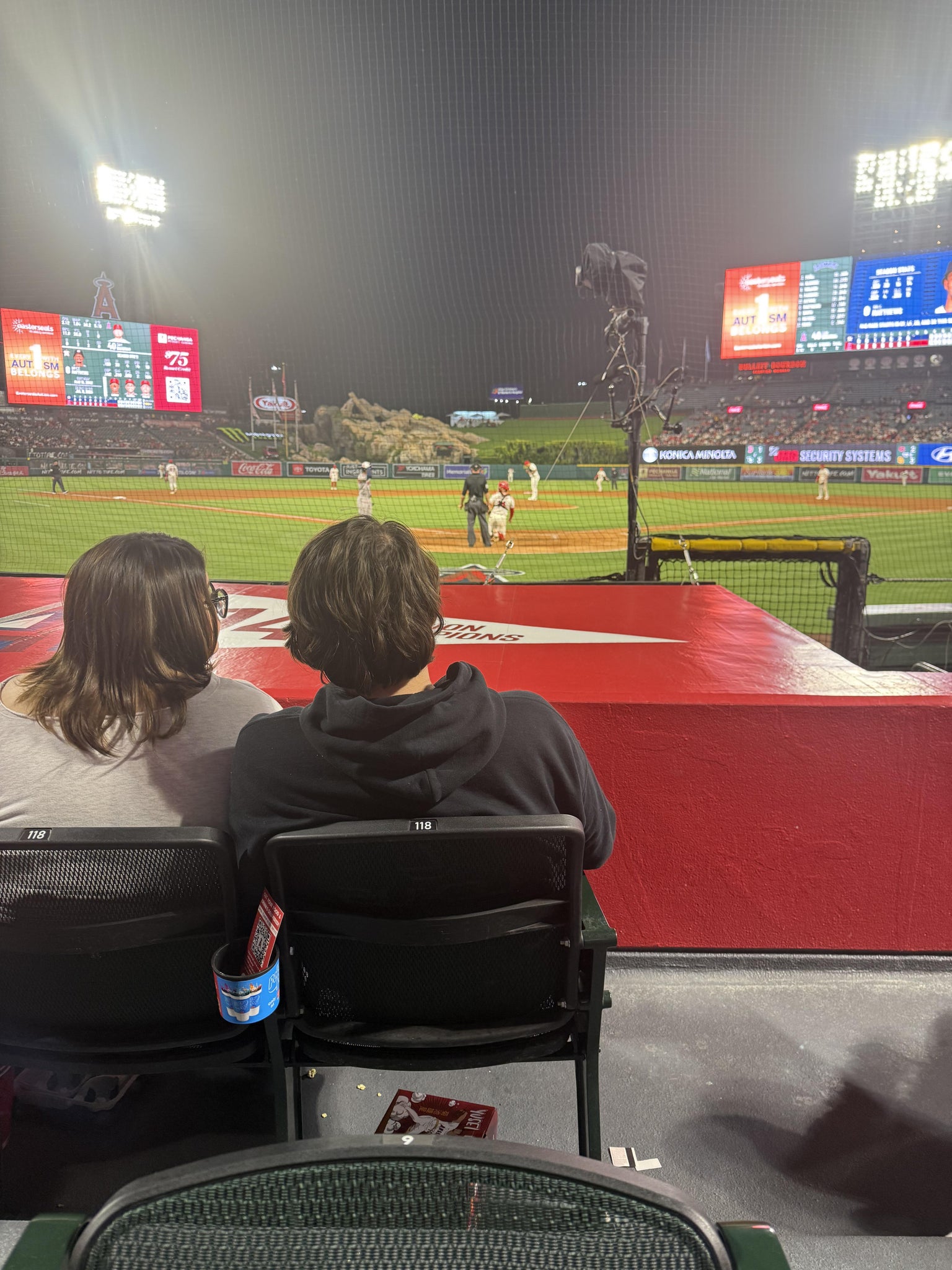 Real Fan View taken from Section 118 at Angel Stadium by Phillip C