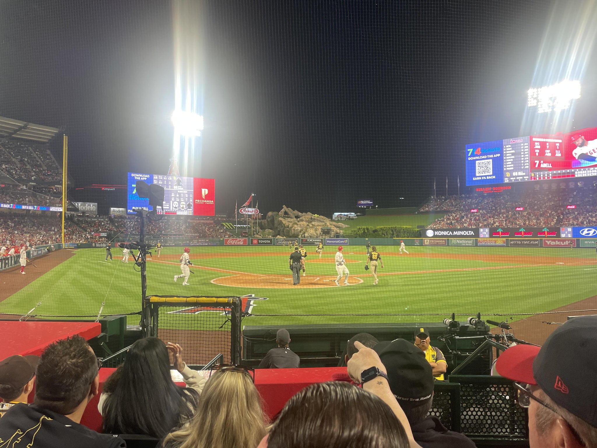 Real Fan View taken from Section 119 at Angel Stadium by Nathaniel Z