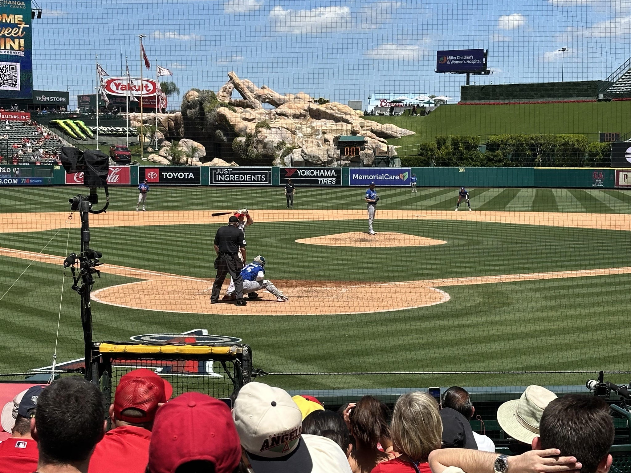 Real Fan View taken from Section 119 at Angel Stadium by Michael B