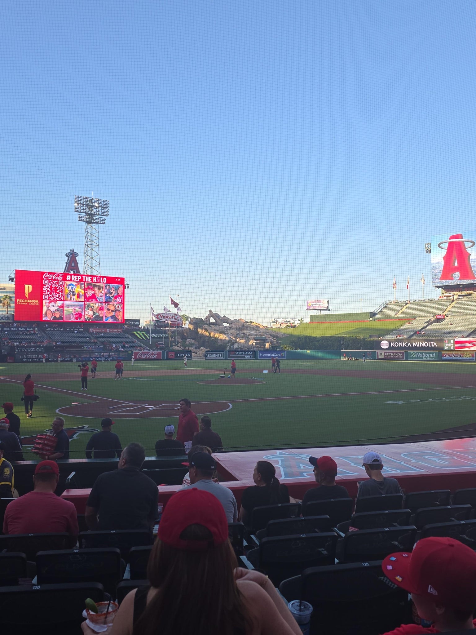 Real Fan View taken from Section 120 at Angel Stadium by Erik H