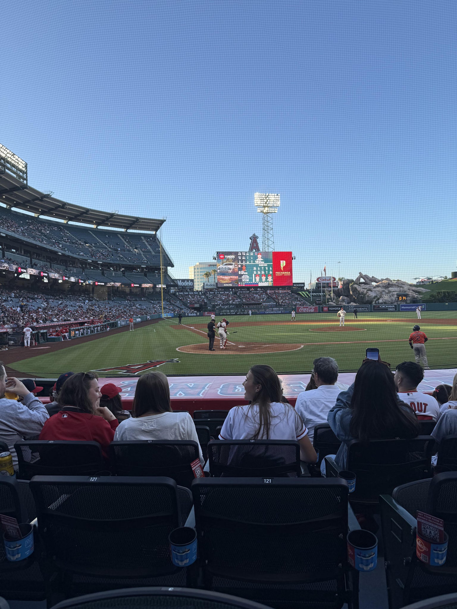 Real Fan View taken from Section 121 at Angel Stadium by Cameron B