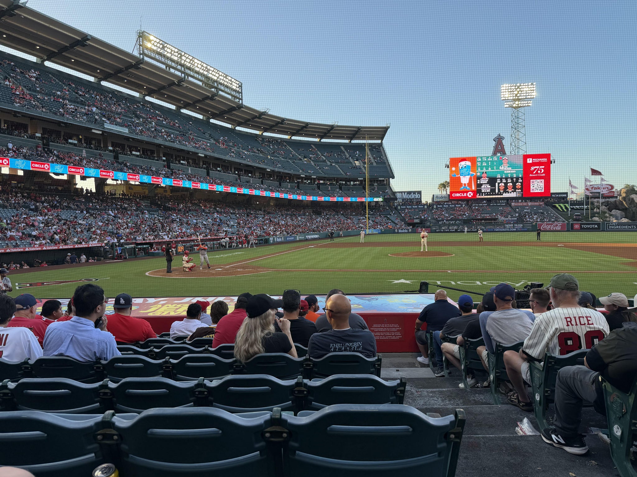 Real Fan View taken from Section 123 at Angel Stadium by Julie R