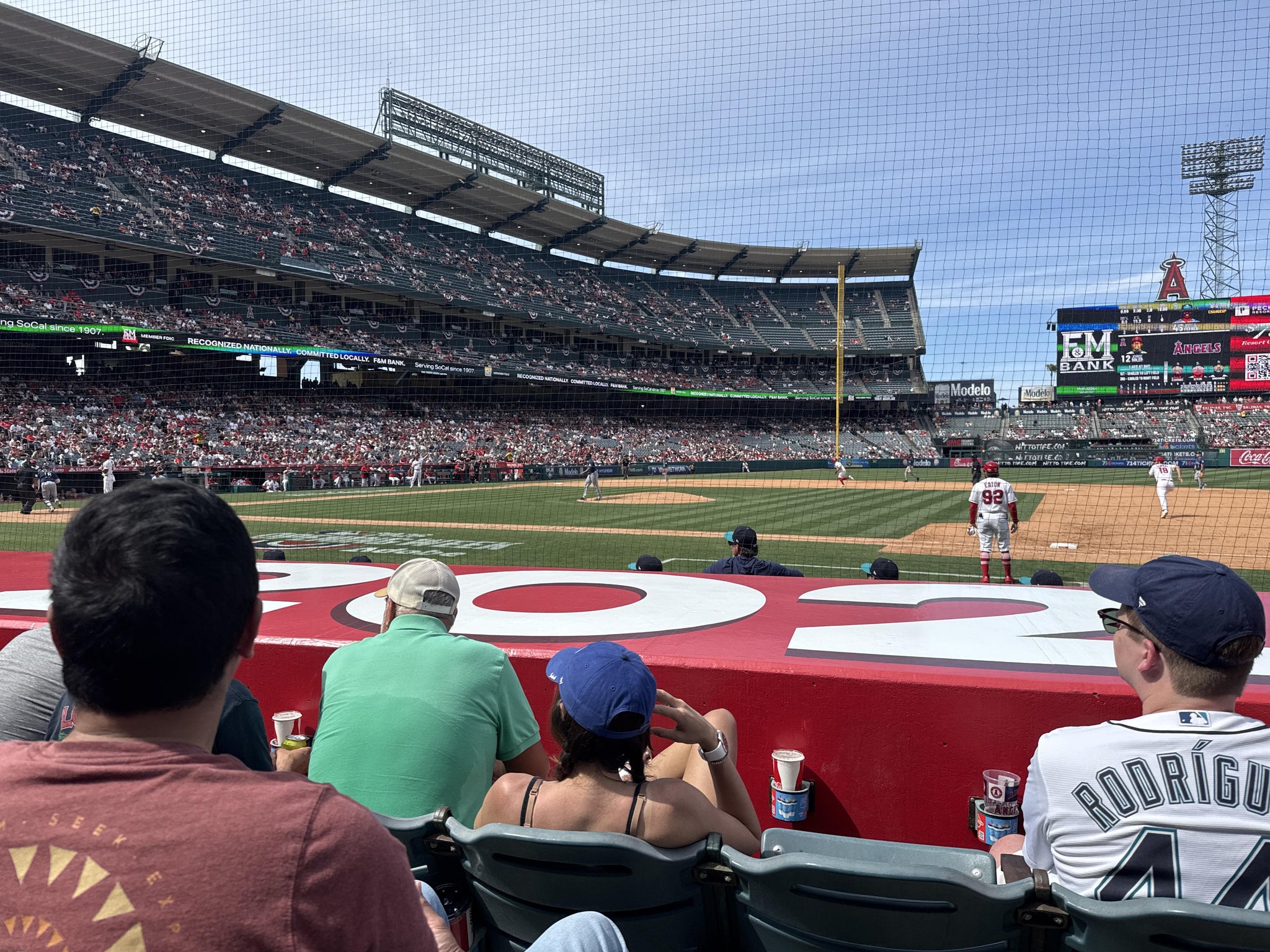 Real Fan View taken from Section 125 at Angel Stadium by Wayne W