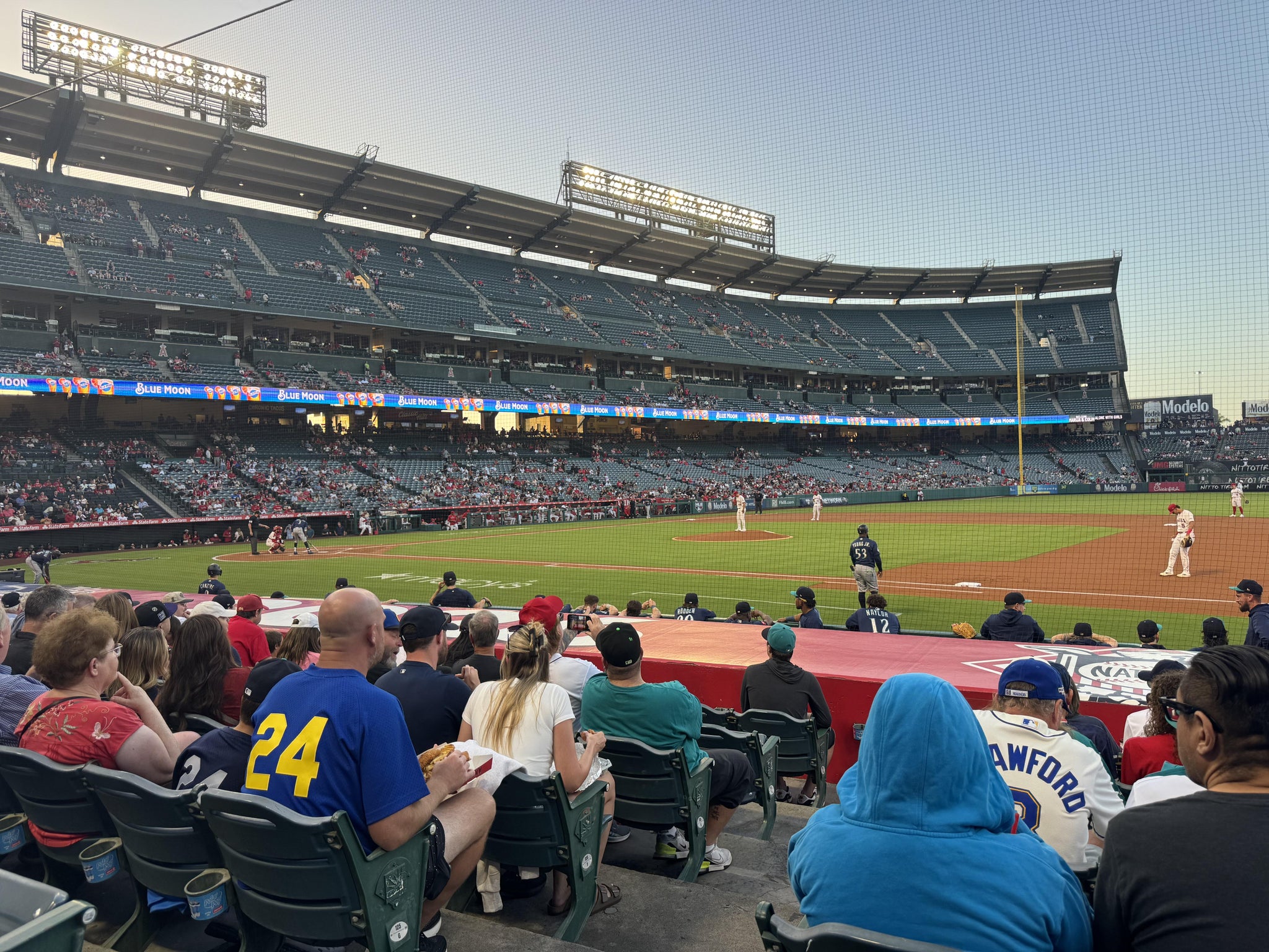 Real Fan View taken from Section 126 at Angel Stadium by Michael O