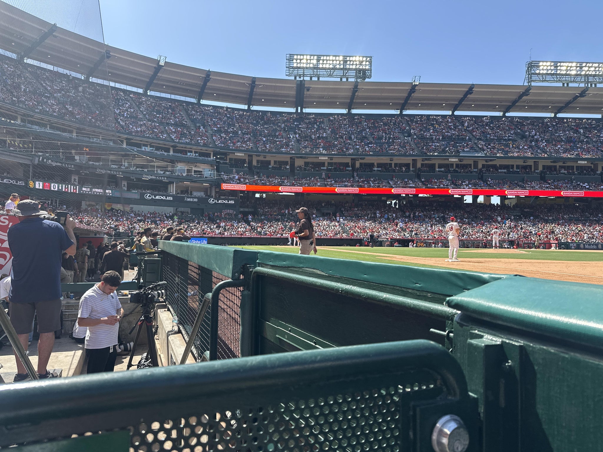 Real Fan View taken from Section 127 at Angel Stadium by Michael M
