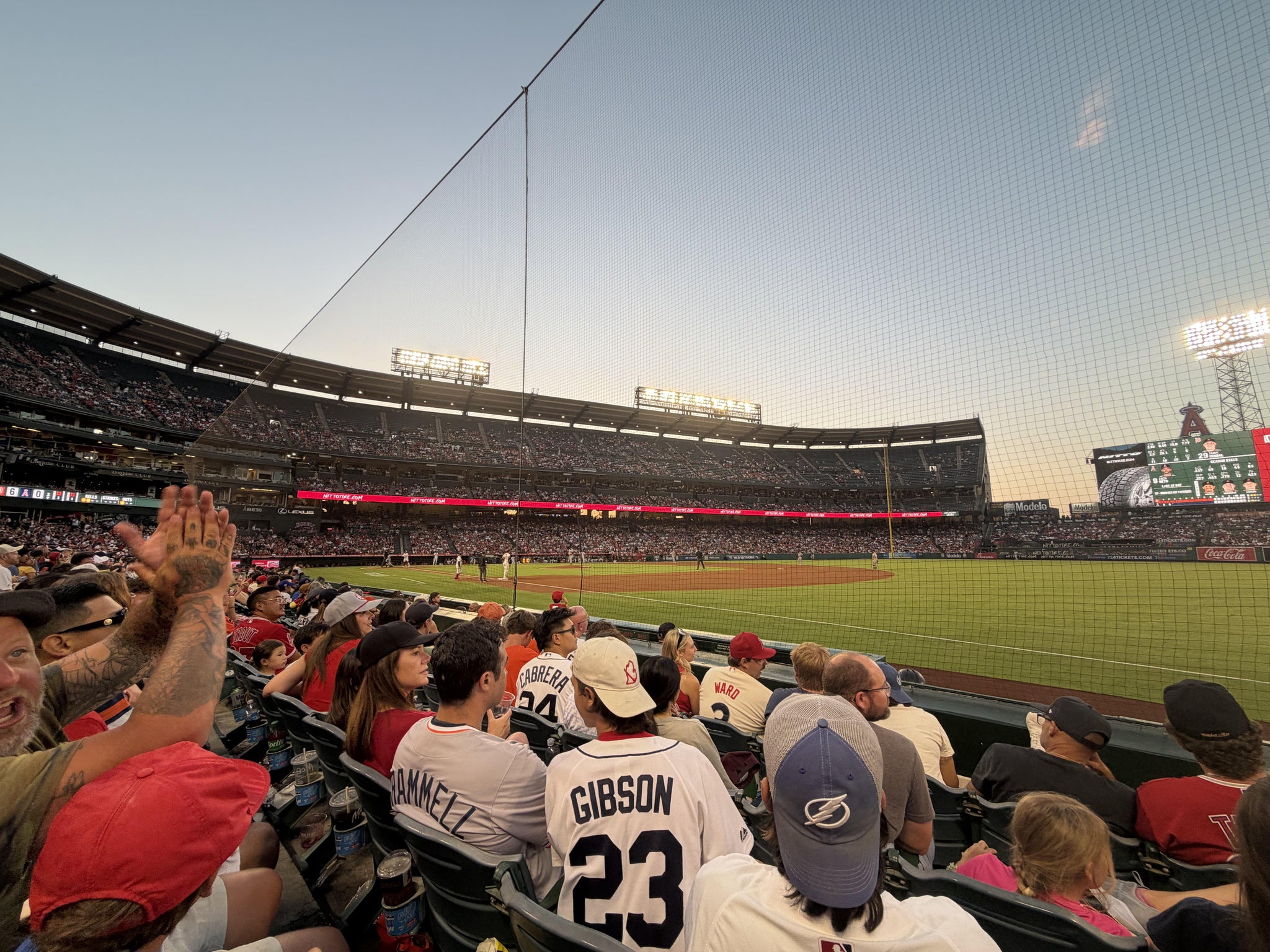 Real Fan View taken from Section 128 at Angel Stadium by Anonymous User