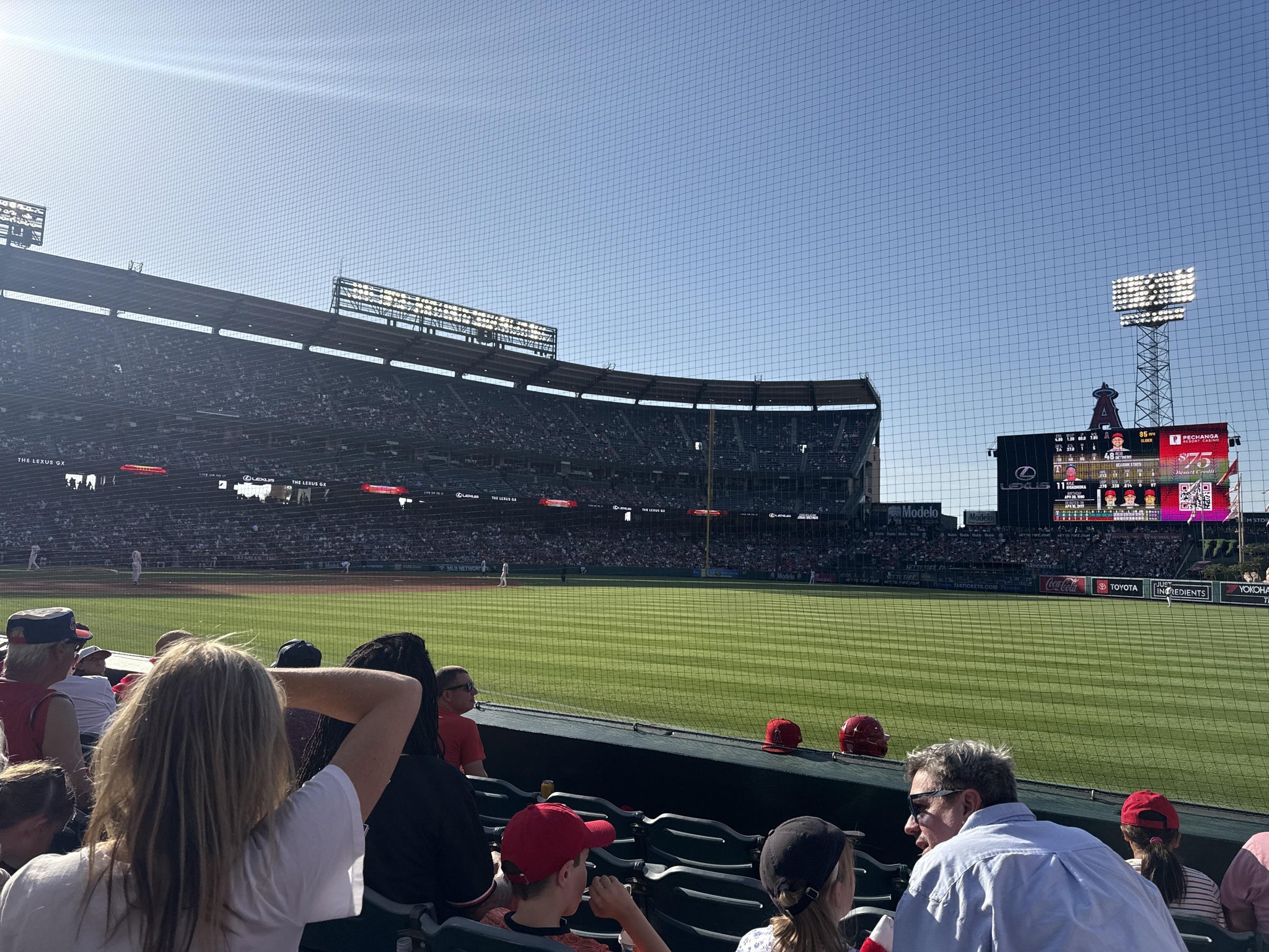 Real Fan View taken from Section 130 at Angel Stadium by Rachel D