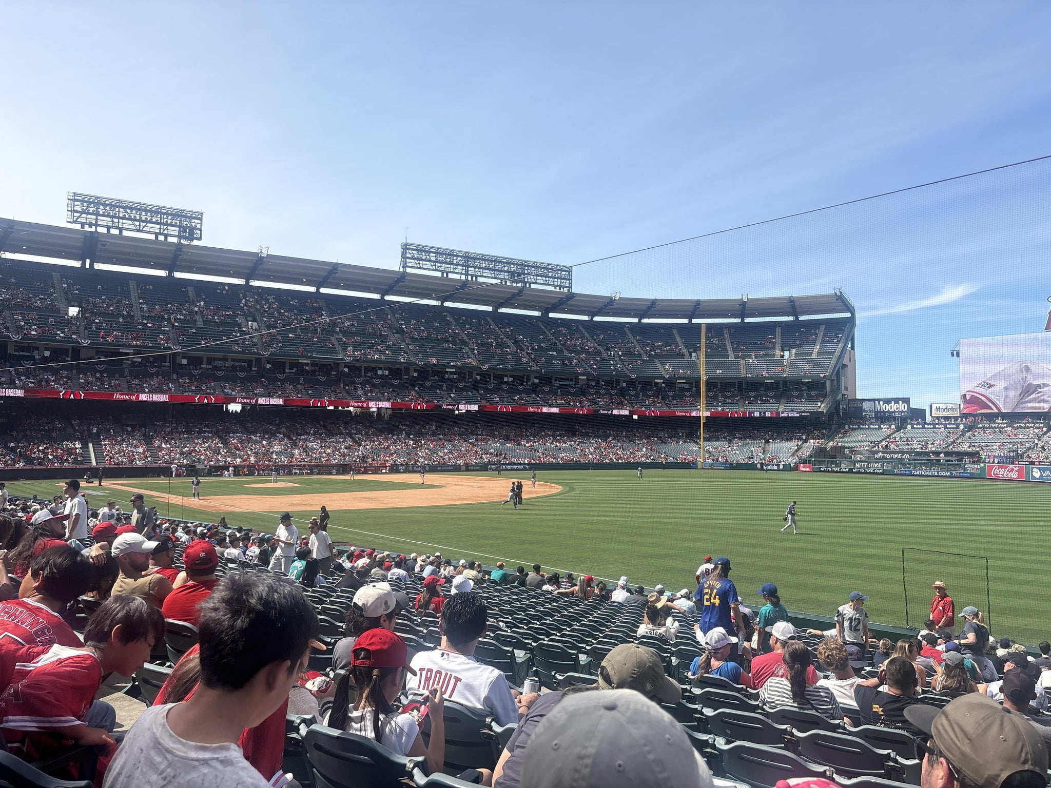 Real Fan View taken from Section 131 at Angel Stadium by Cristopher L