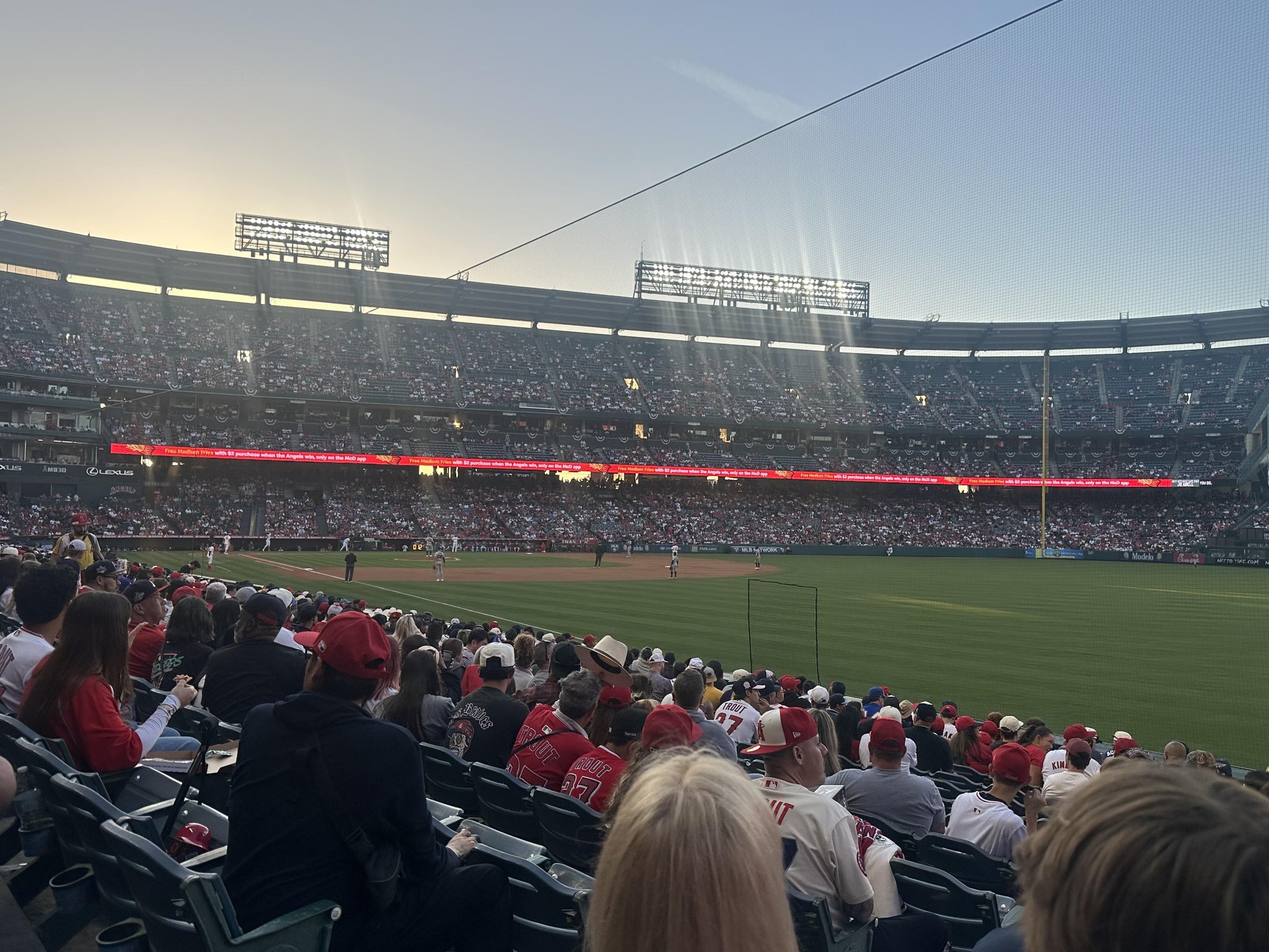 Real Fan View taken from Section 132 at Angel Stadium by Ericka M