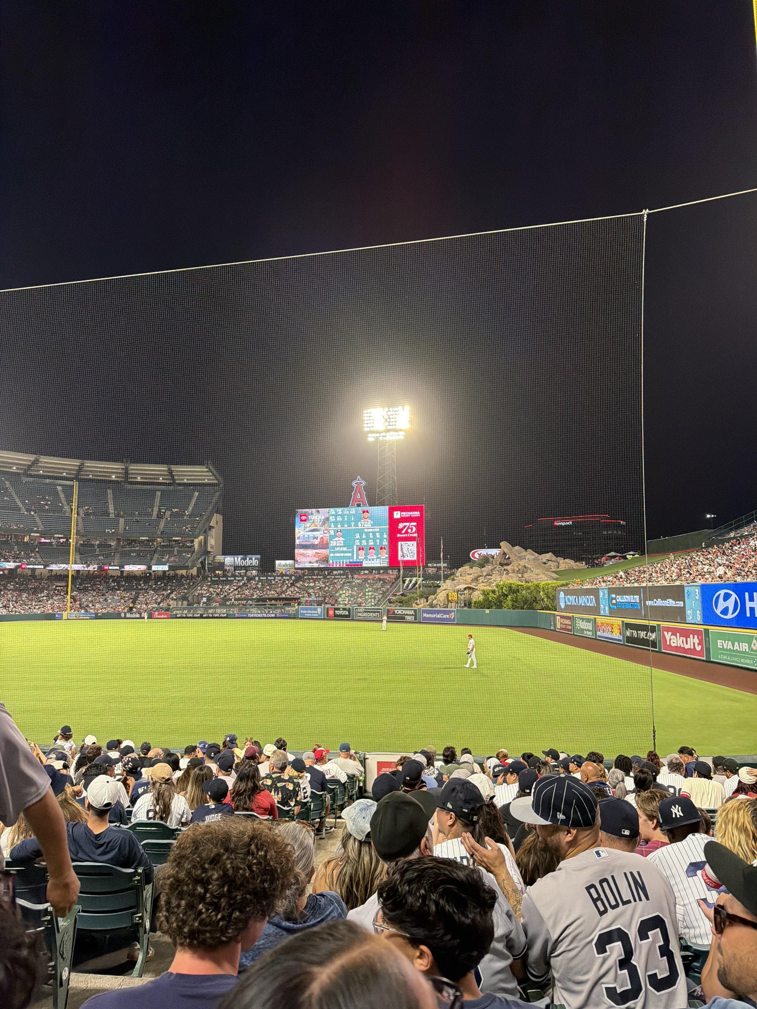 Real Fan View taken from Section 132 at Angel Stadium by Natalie W