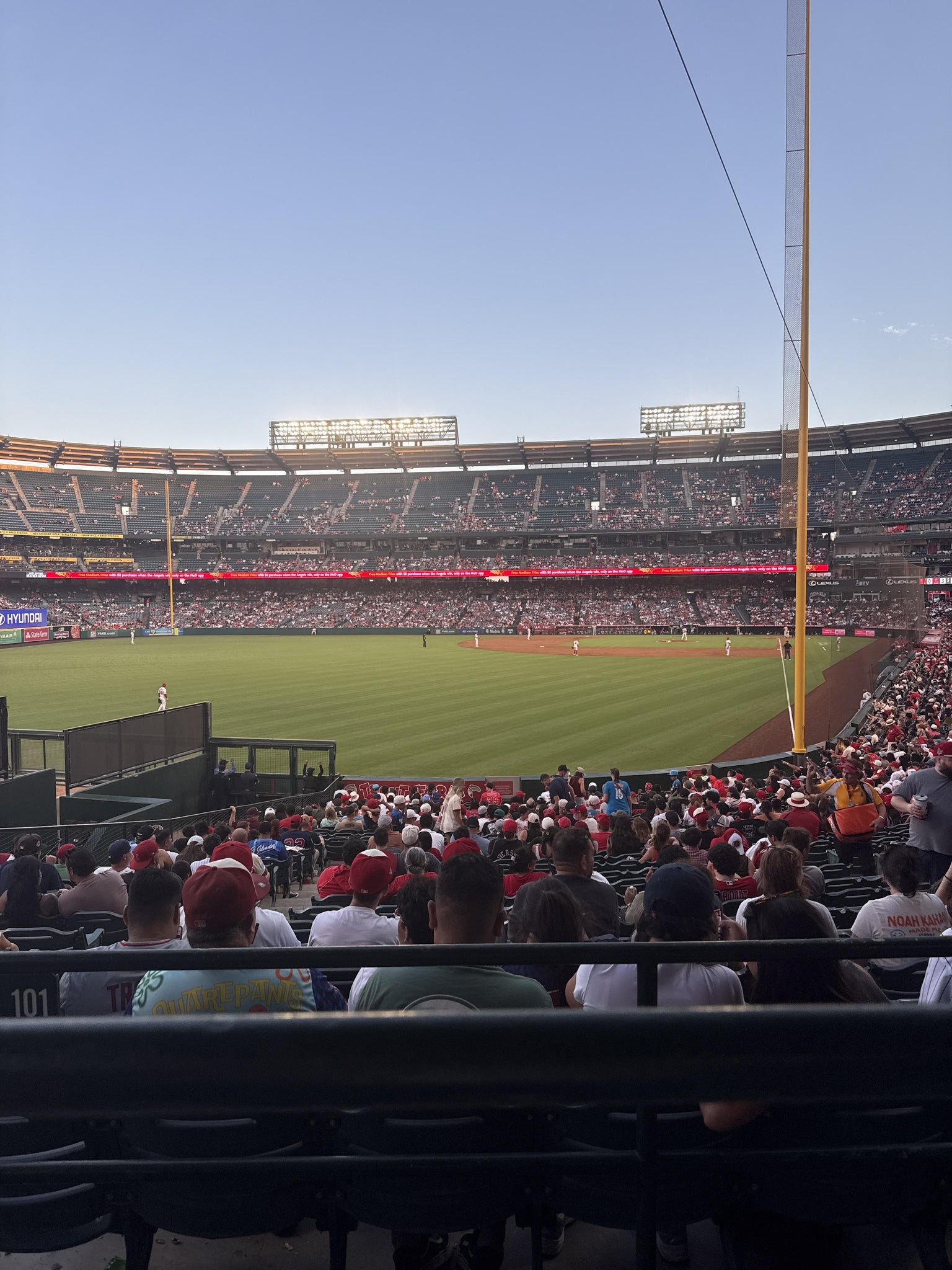 Real Fan View taken from Section 201 at Angel Stadium by John G