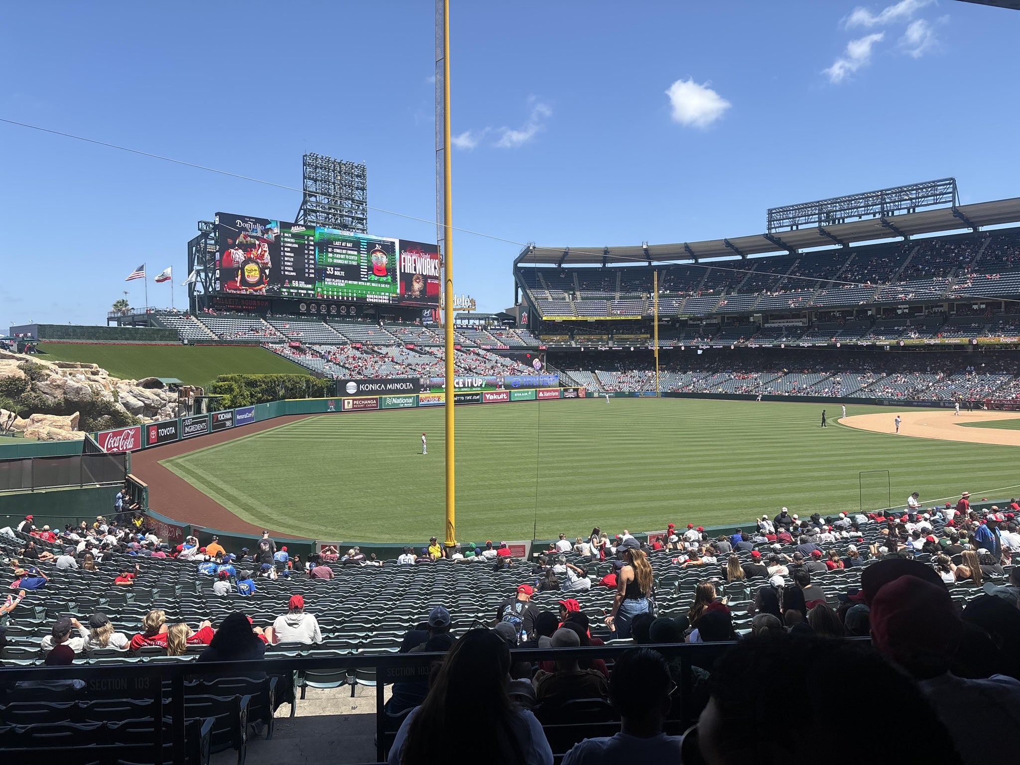 Real Fan View taken from Section 204 at Angel Stadium by Joanna G