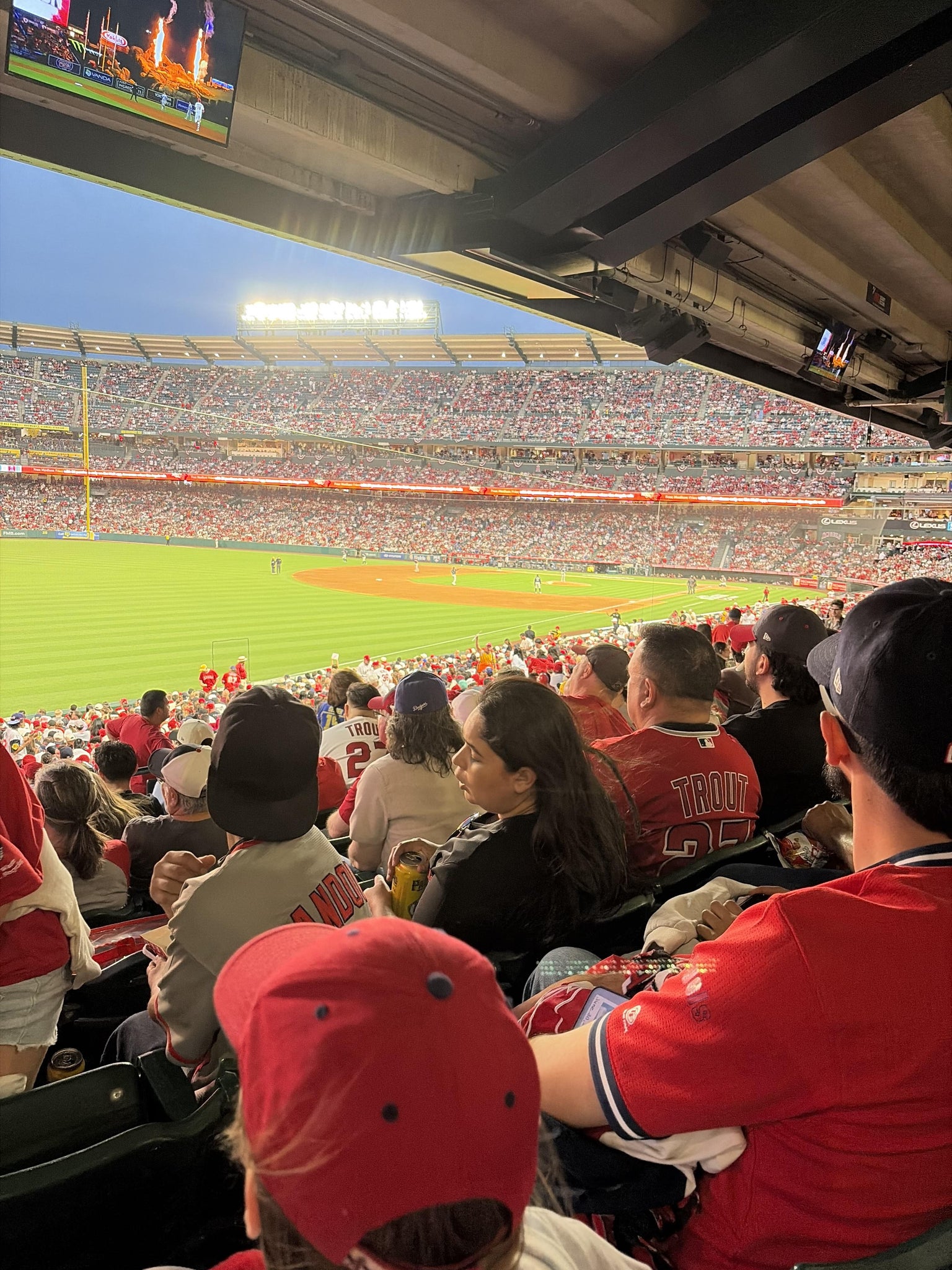 Real Fan View taken from Section 205 at Angel Stadium by John E