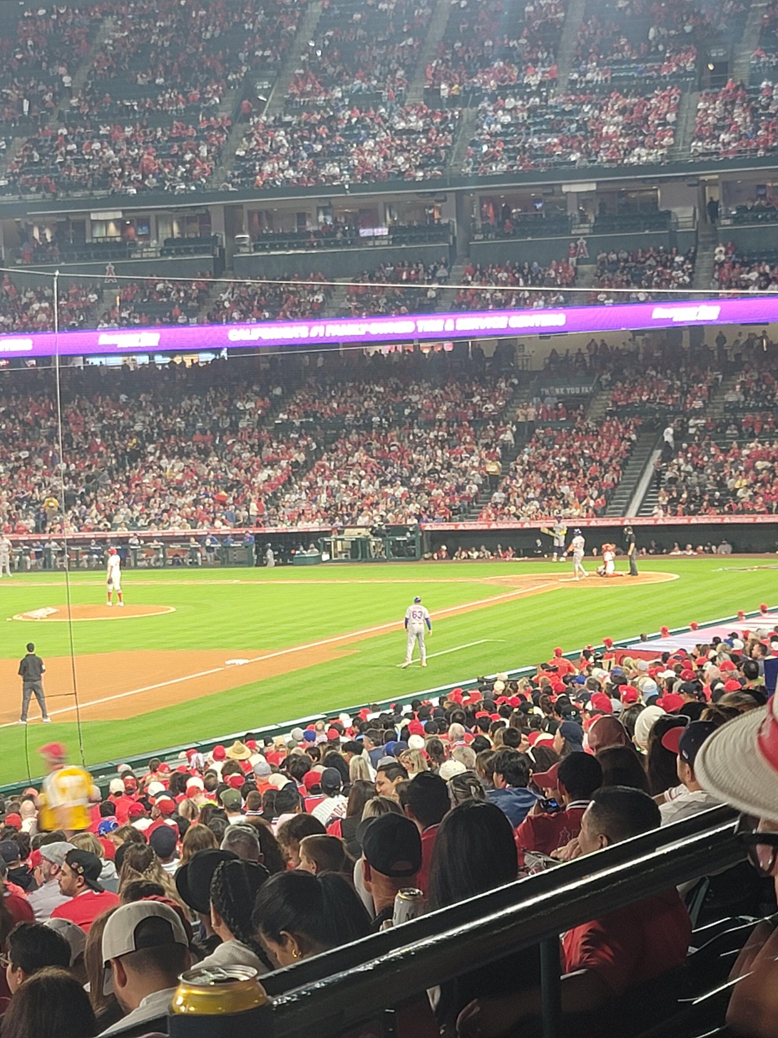Real Fan View taken from Section 206 at Angel Stadium by Diana M