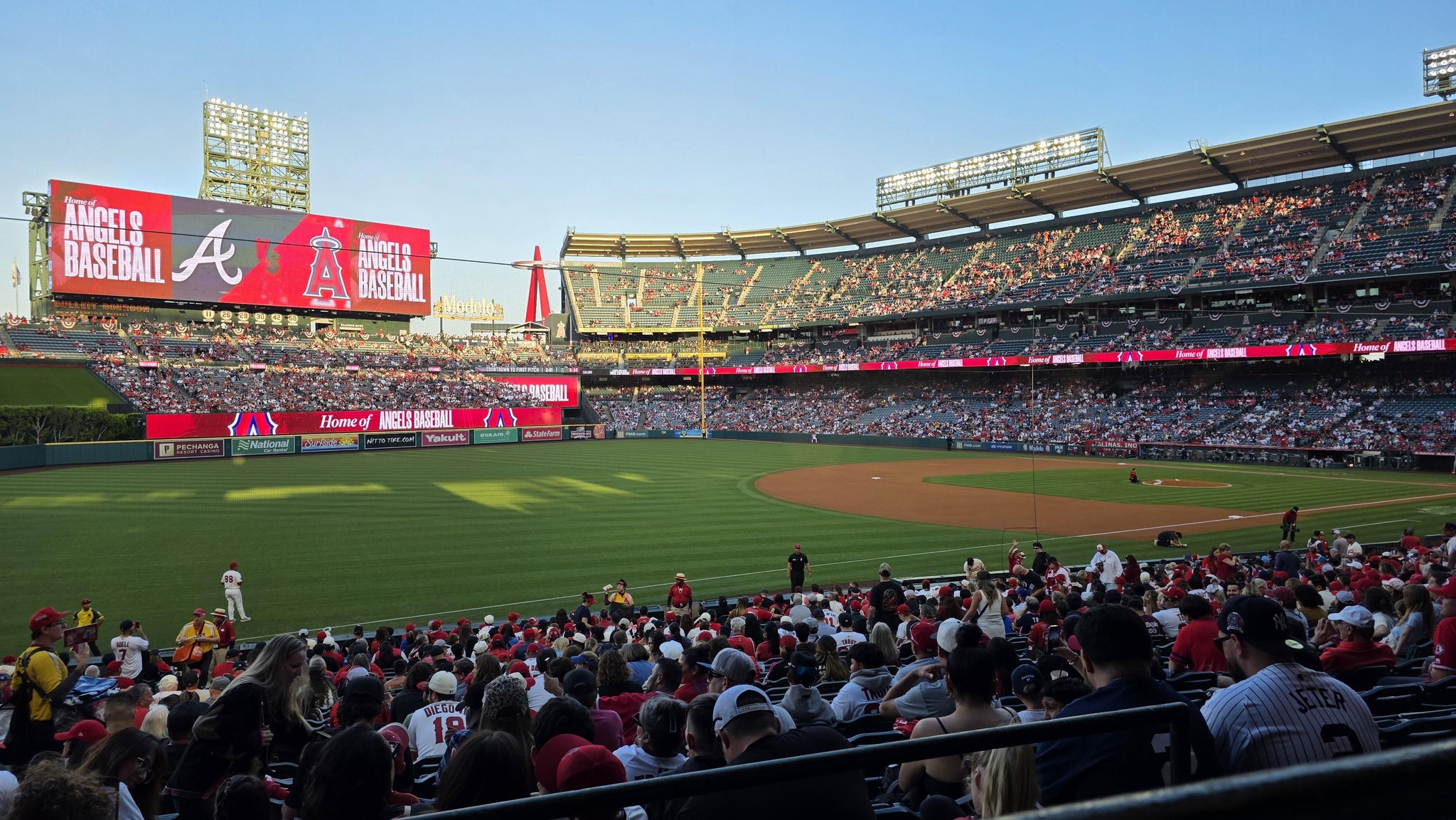 Real Fan View taken from Section 207 at Angel Stadium by Jaime G
