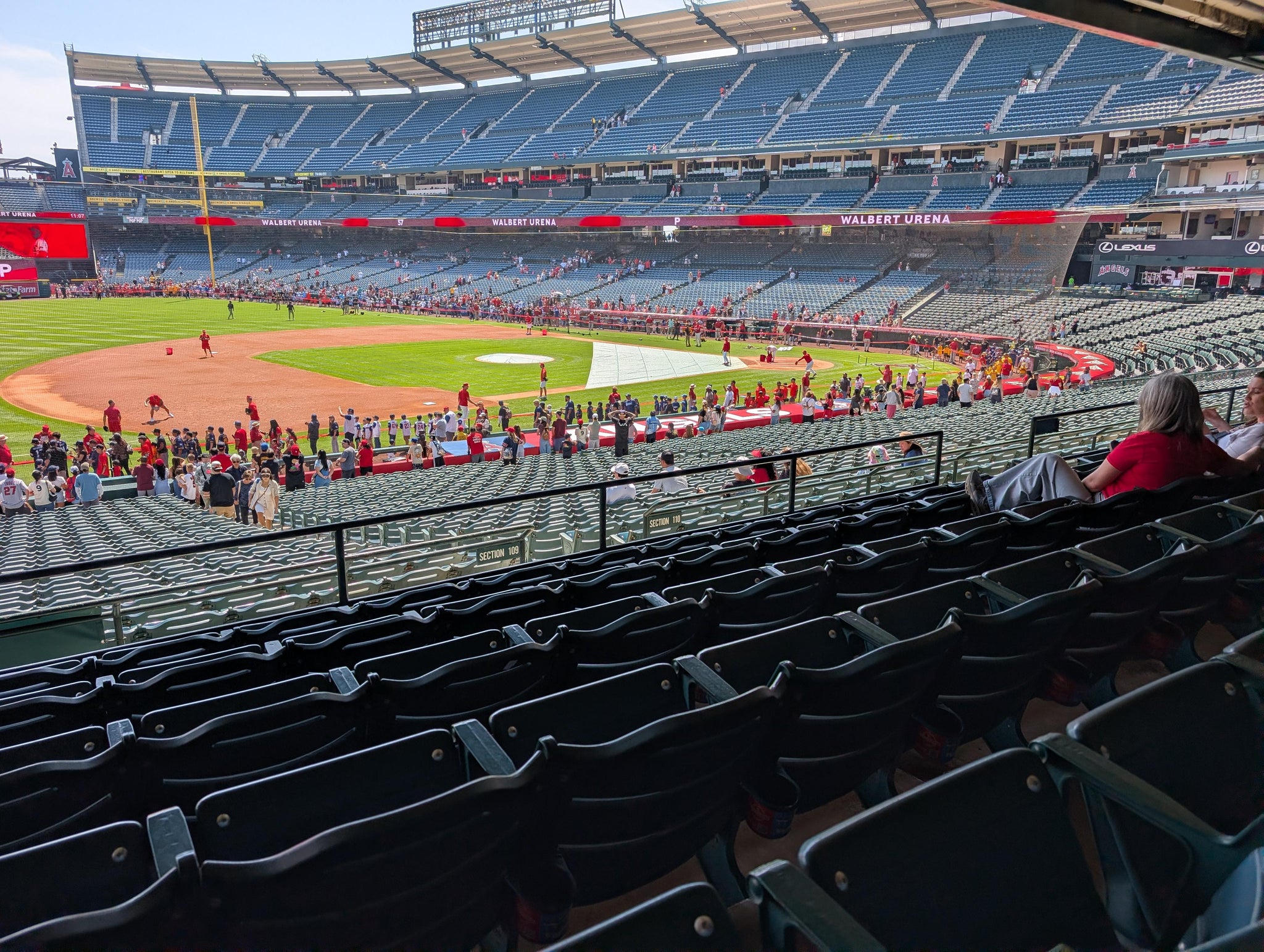 Real Fan View taken from Section 209 at Angel Stadium by Shelby m G