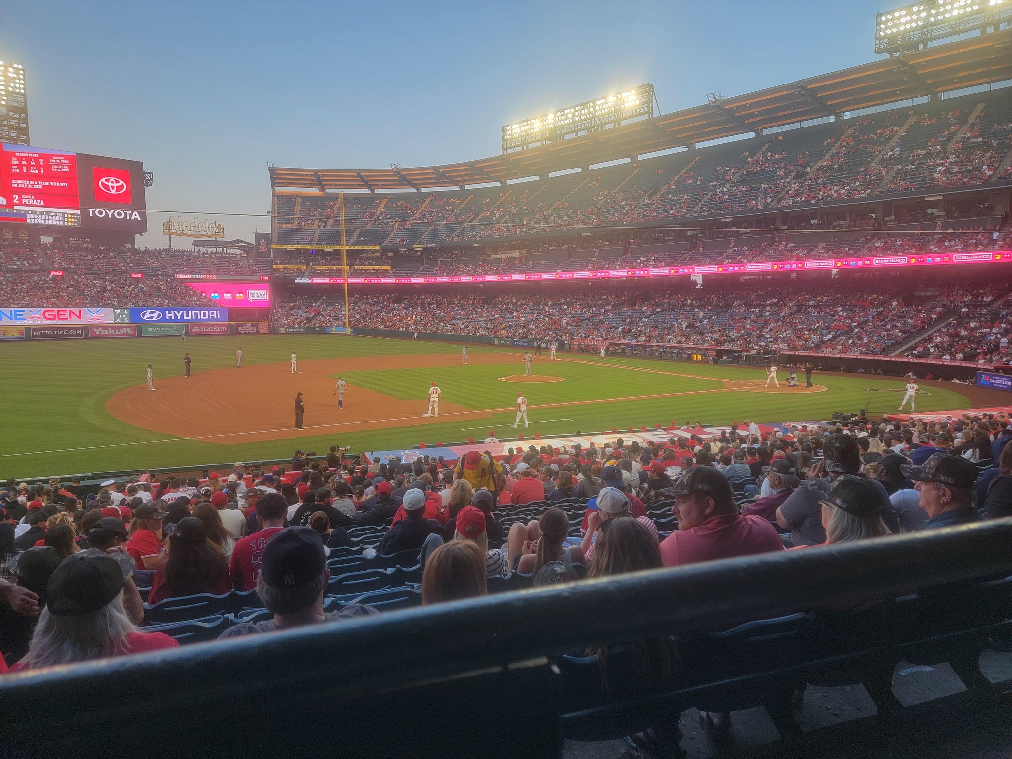 Real Fan View taken from Section 210 at Angel Stadium by Vanessa J