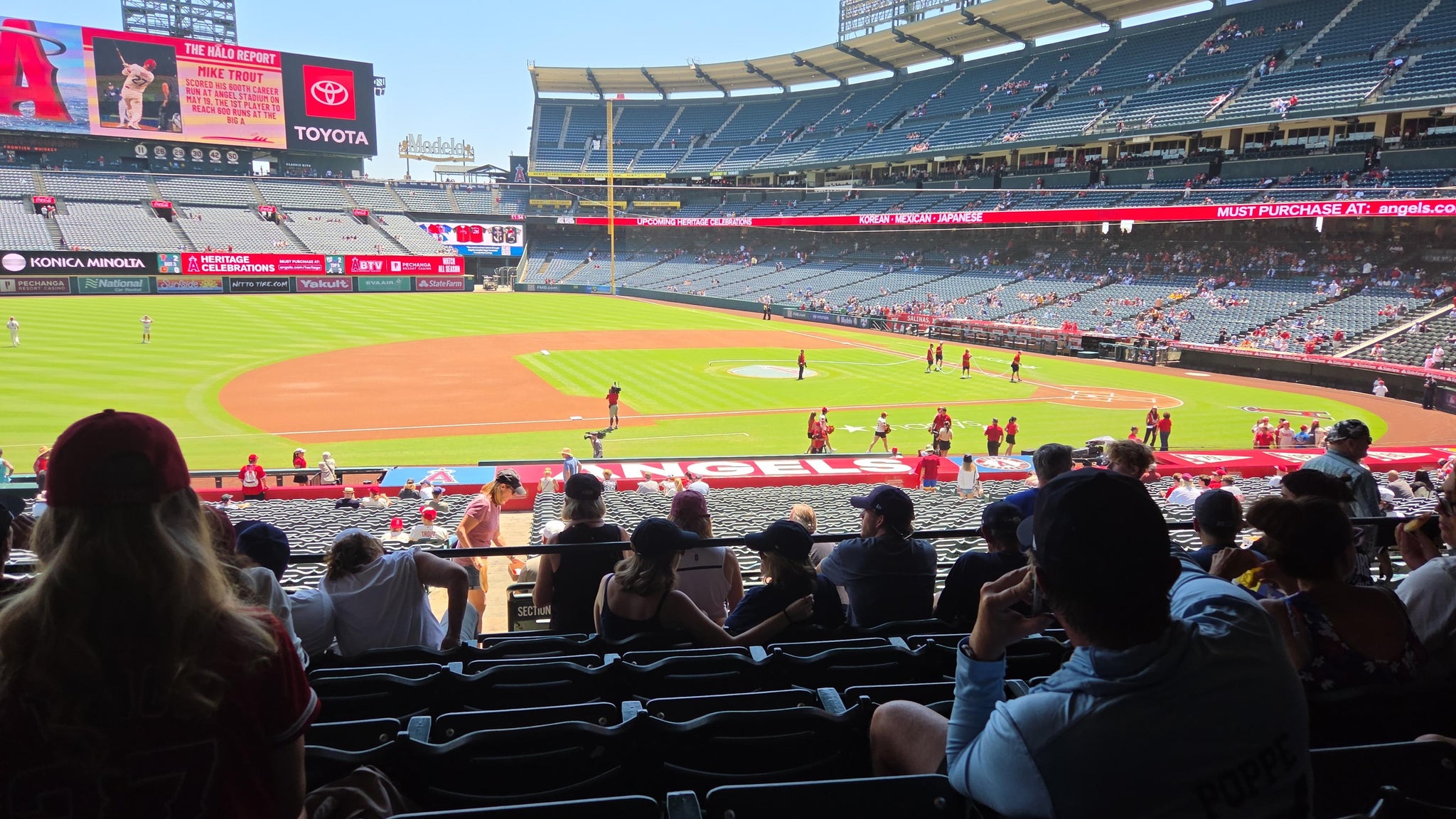Real Fan View taken from Section 210 at Angel Stadium by James F