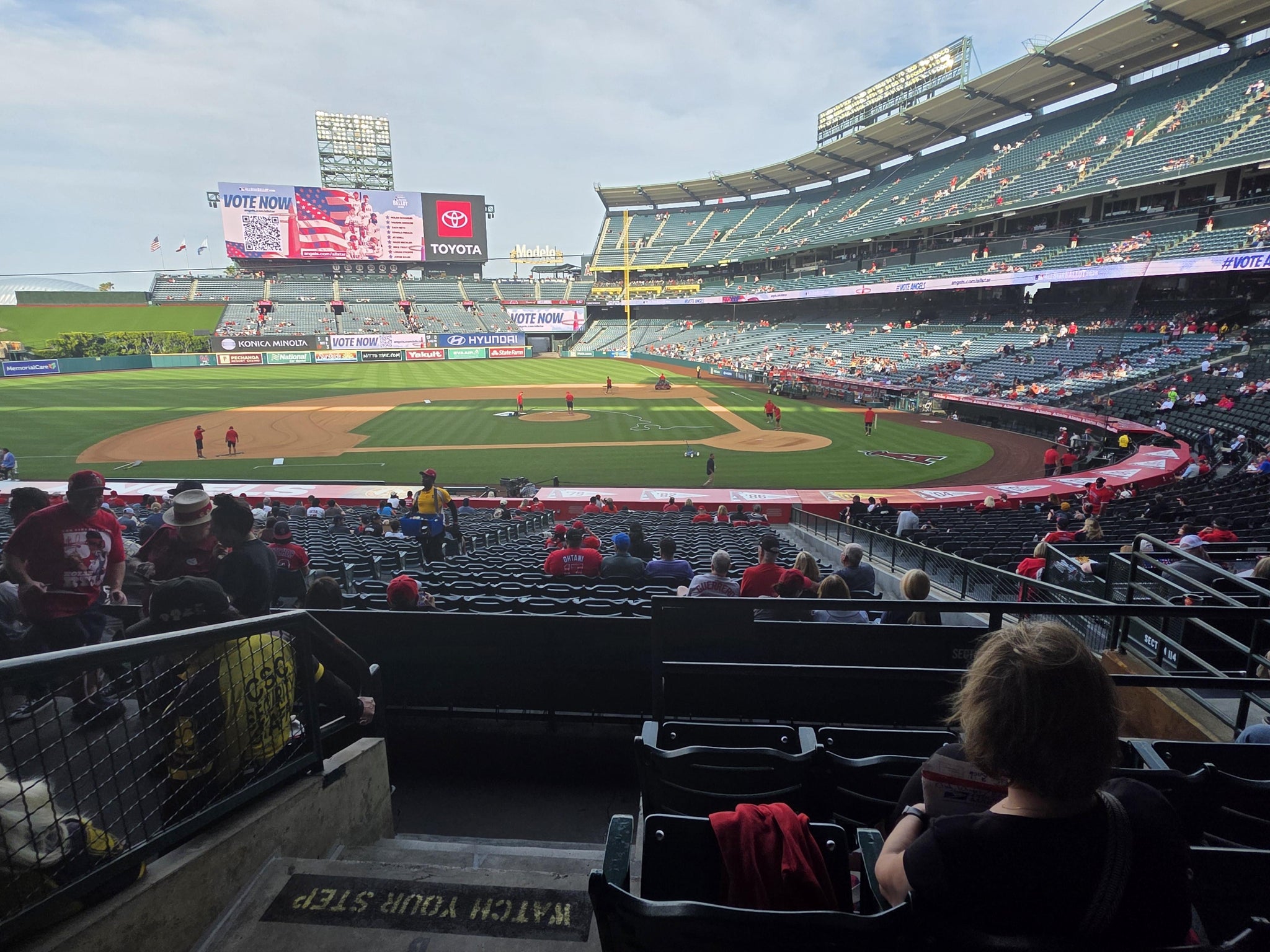 Real Fan View taken from Section 212 at Angel Stadium by Gilbert I