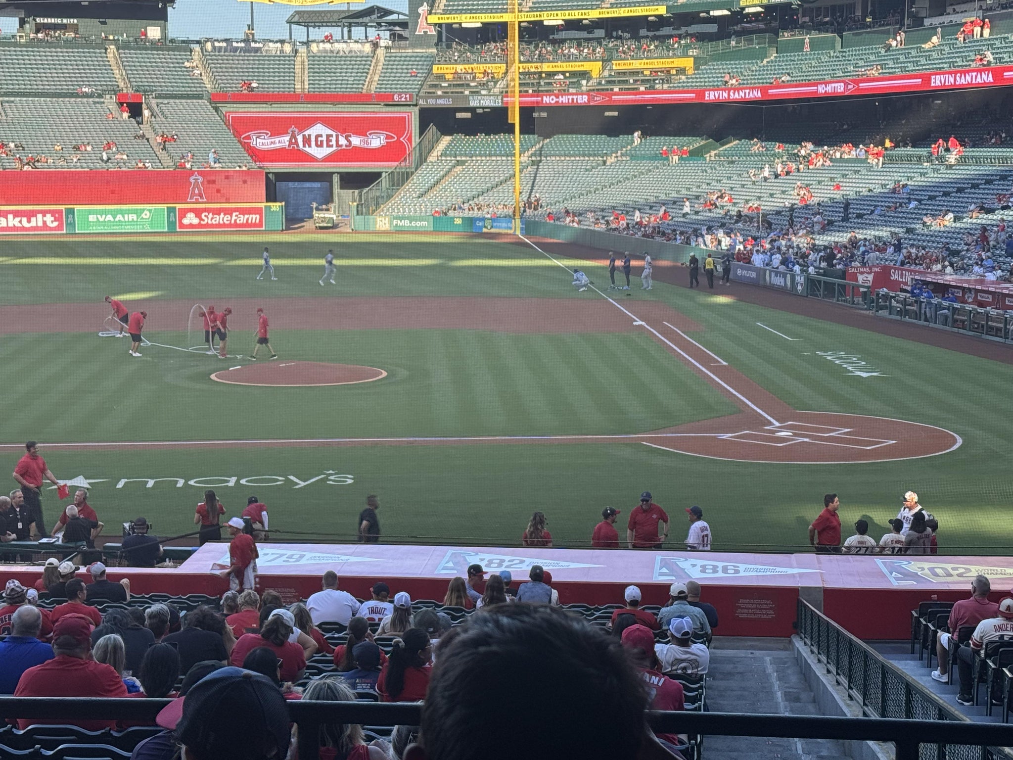Real Fan View taken from Section 212 at Angel Stadium by Daron F