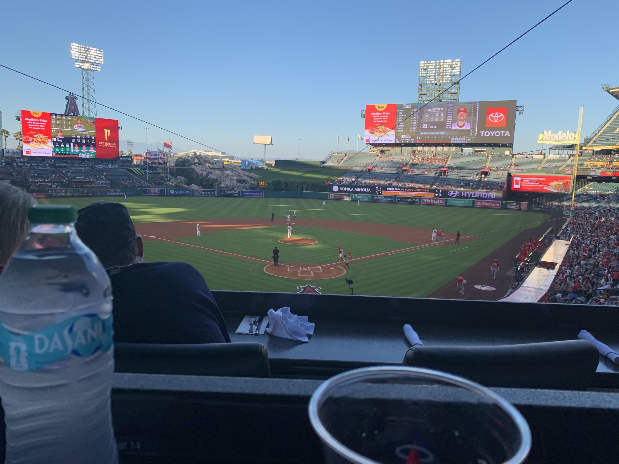 Real Fan View taken from Section 218 at Angel Stadium by Carrie G