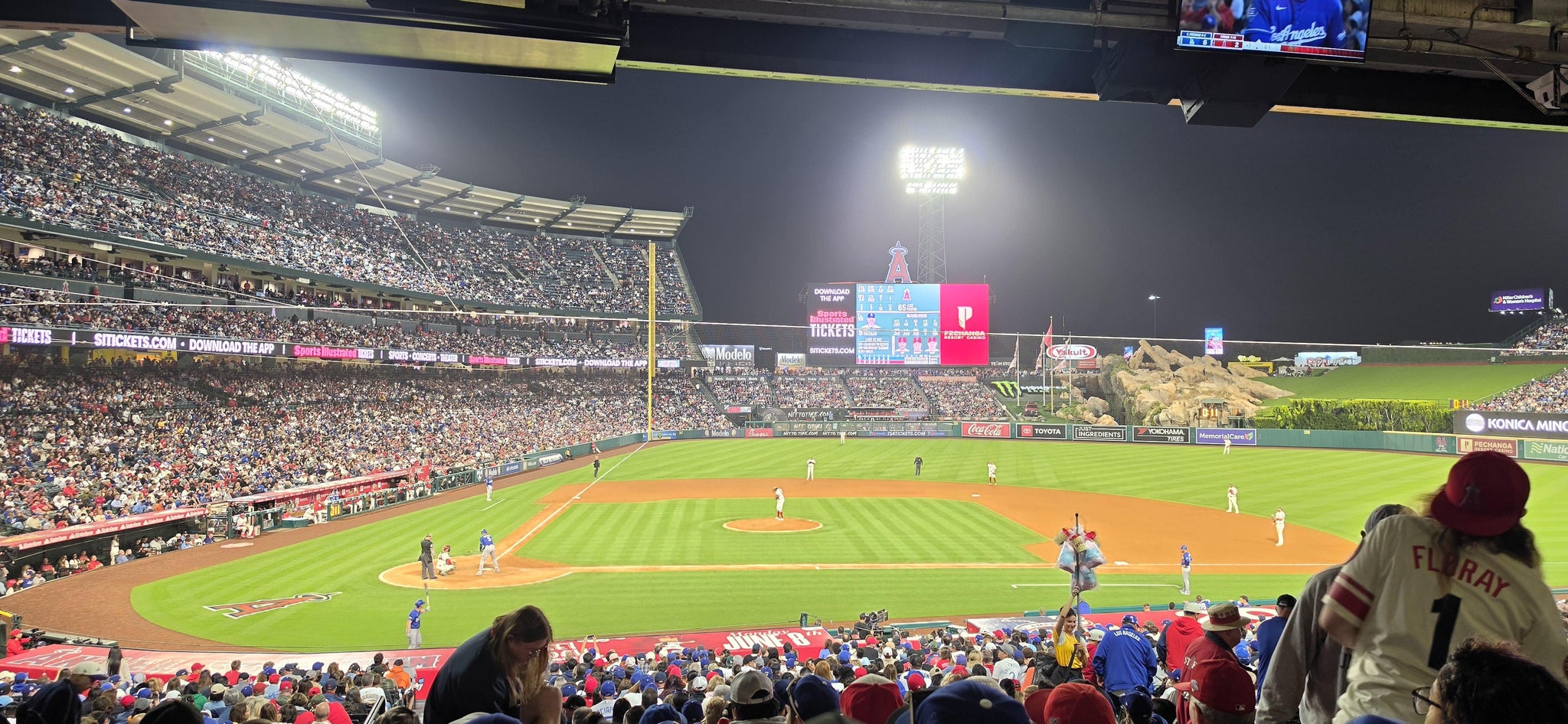 Real Fan View taken from Section 222 at Angel Stadium by Lindsay S