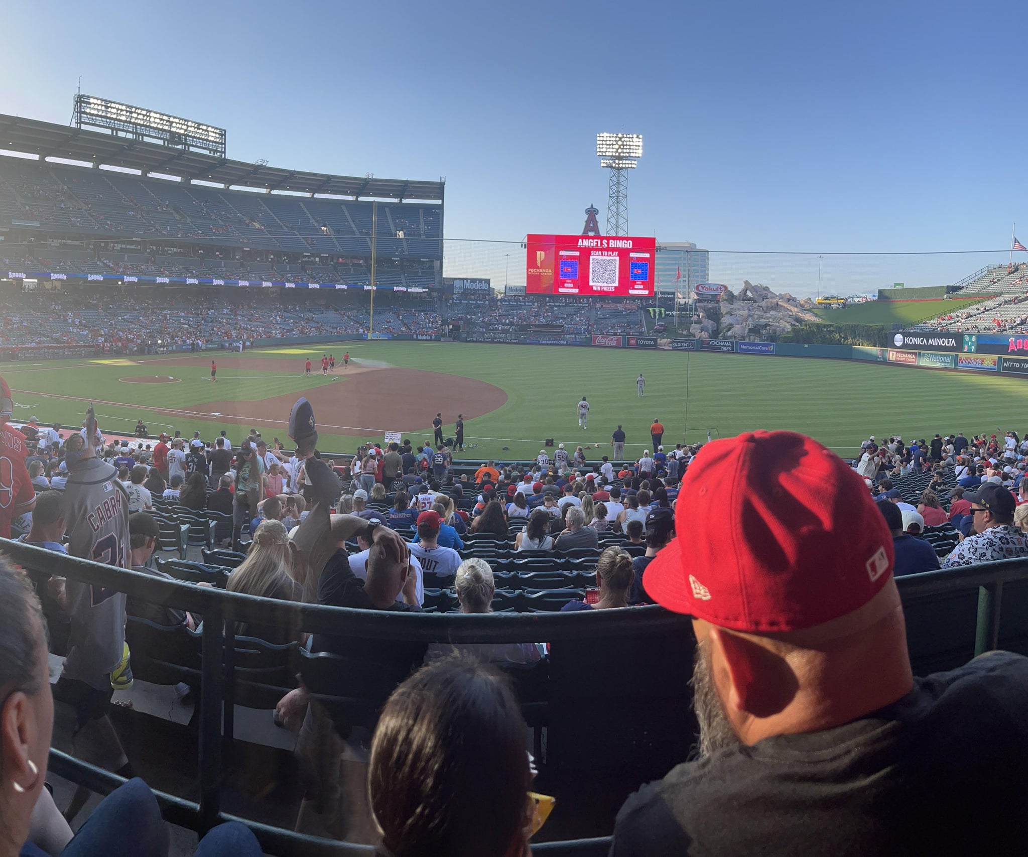 Real Fan View taken from Section 225 at Angel Stadium by Michael S