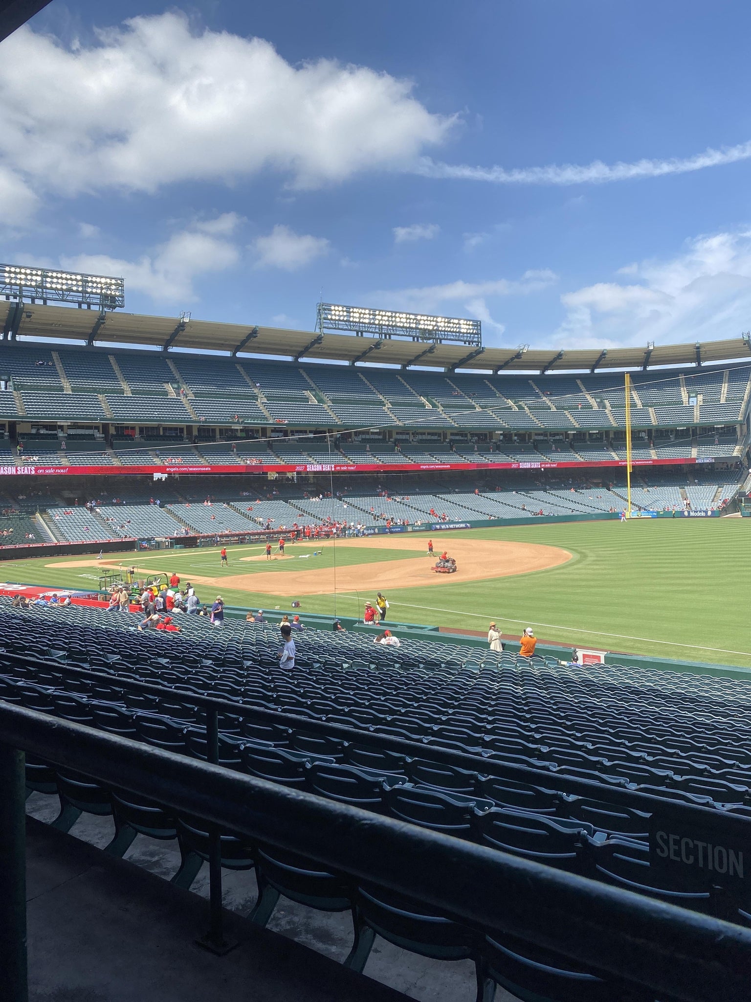 Real Fan View taken from Section 227 at Angel Stadium by Andrea M