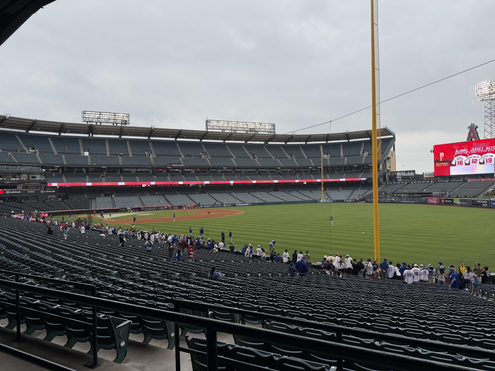 Real Fan View taken from Section 230 at Angel Stadium by Jose G