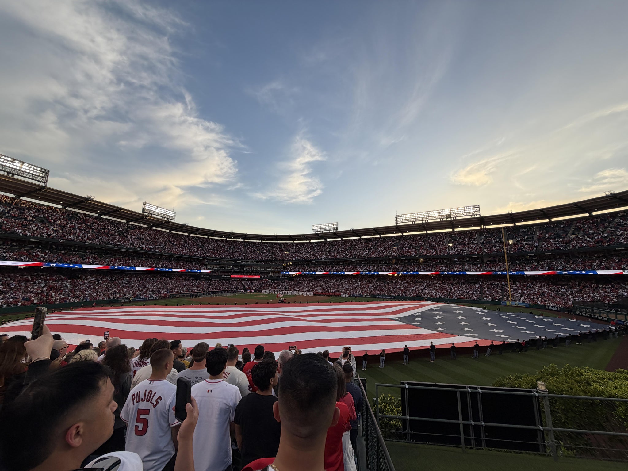 Real Fan View taken from Section 240 at Angel Stadium by Kyle H
