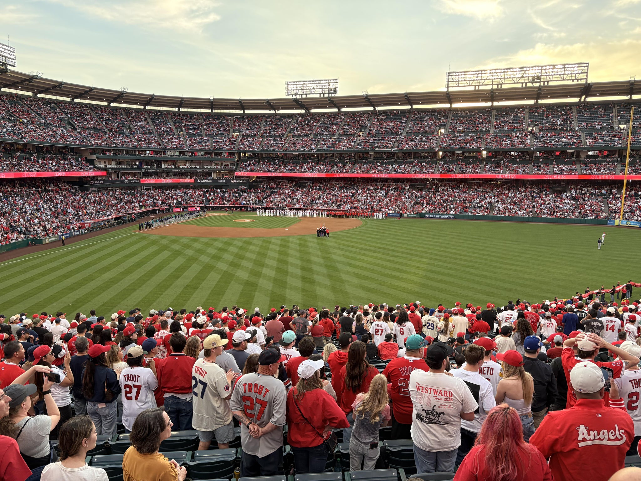 Real Fan View taken from Section 246 at Angel Stadium by Pedro M