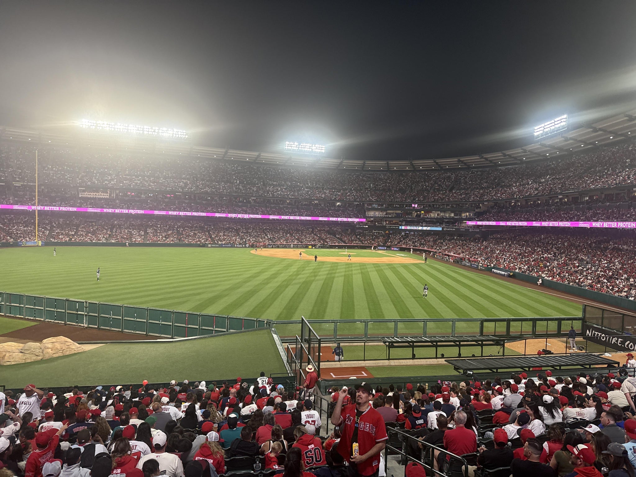 Real Fan View taken from Section 257 at Angel Stadium by Antonio H