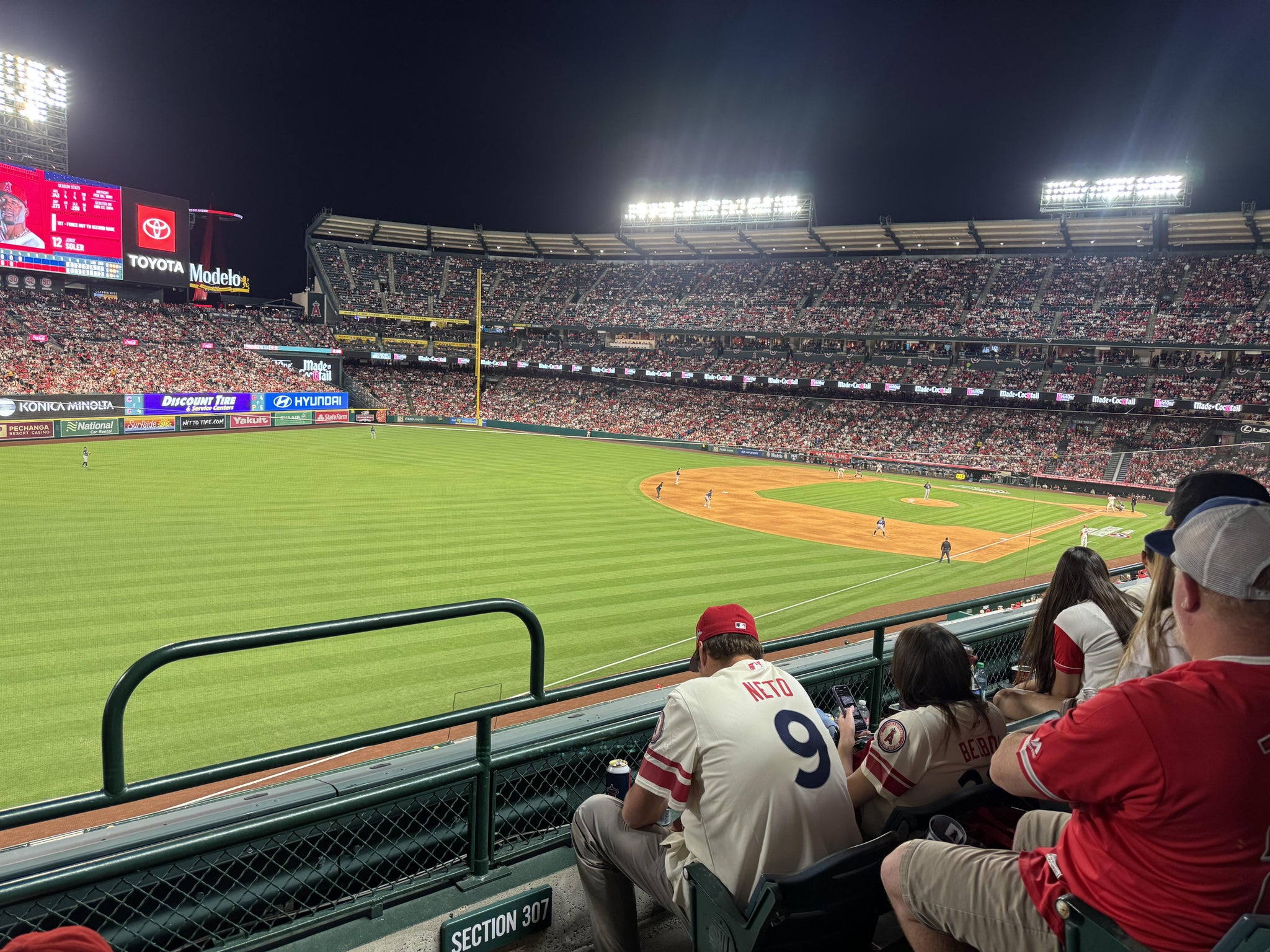 Real Fan View taken from Section 306 at Angel Stadium by Anthony C