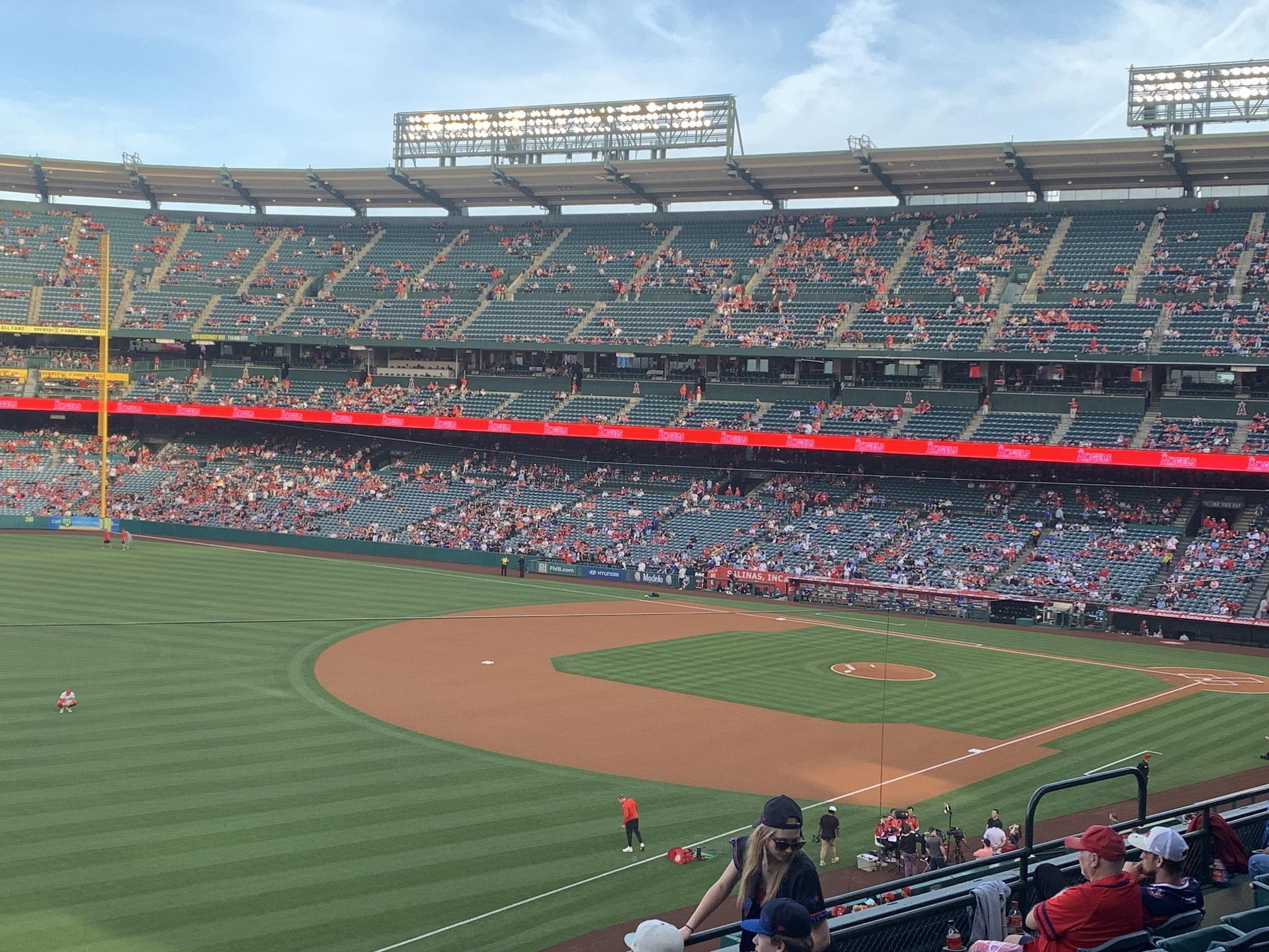 Real Fan View taken from Section 308 at Angel Stadium by Richard C