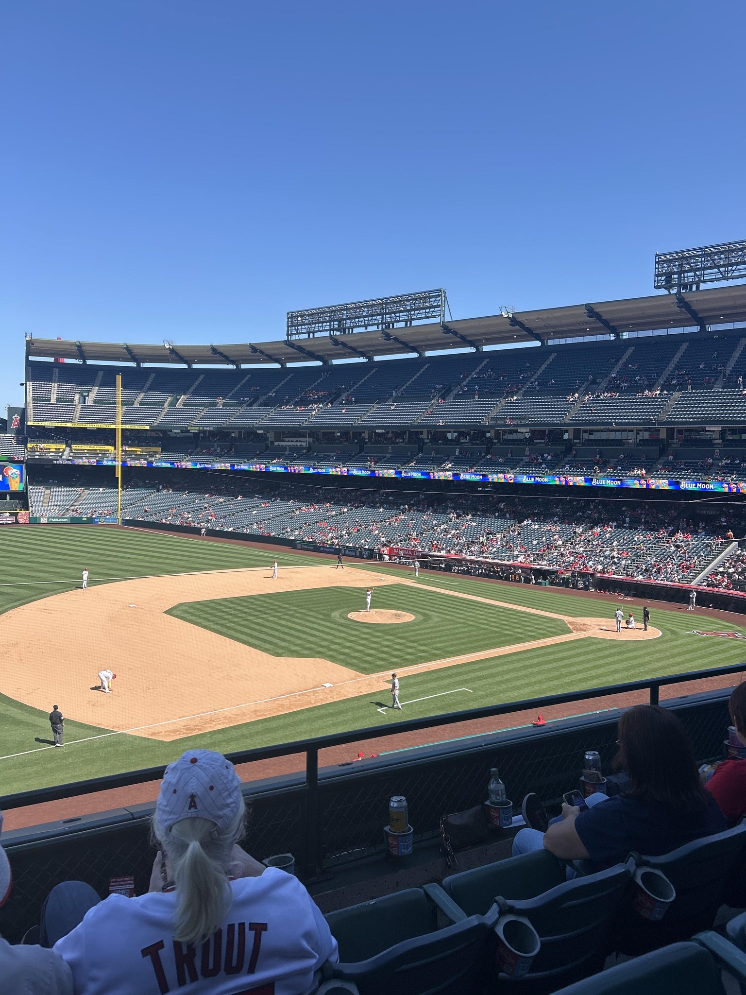Real Fan View taken from Section 314 at Angel Stadium by Chris M