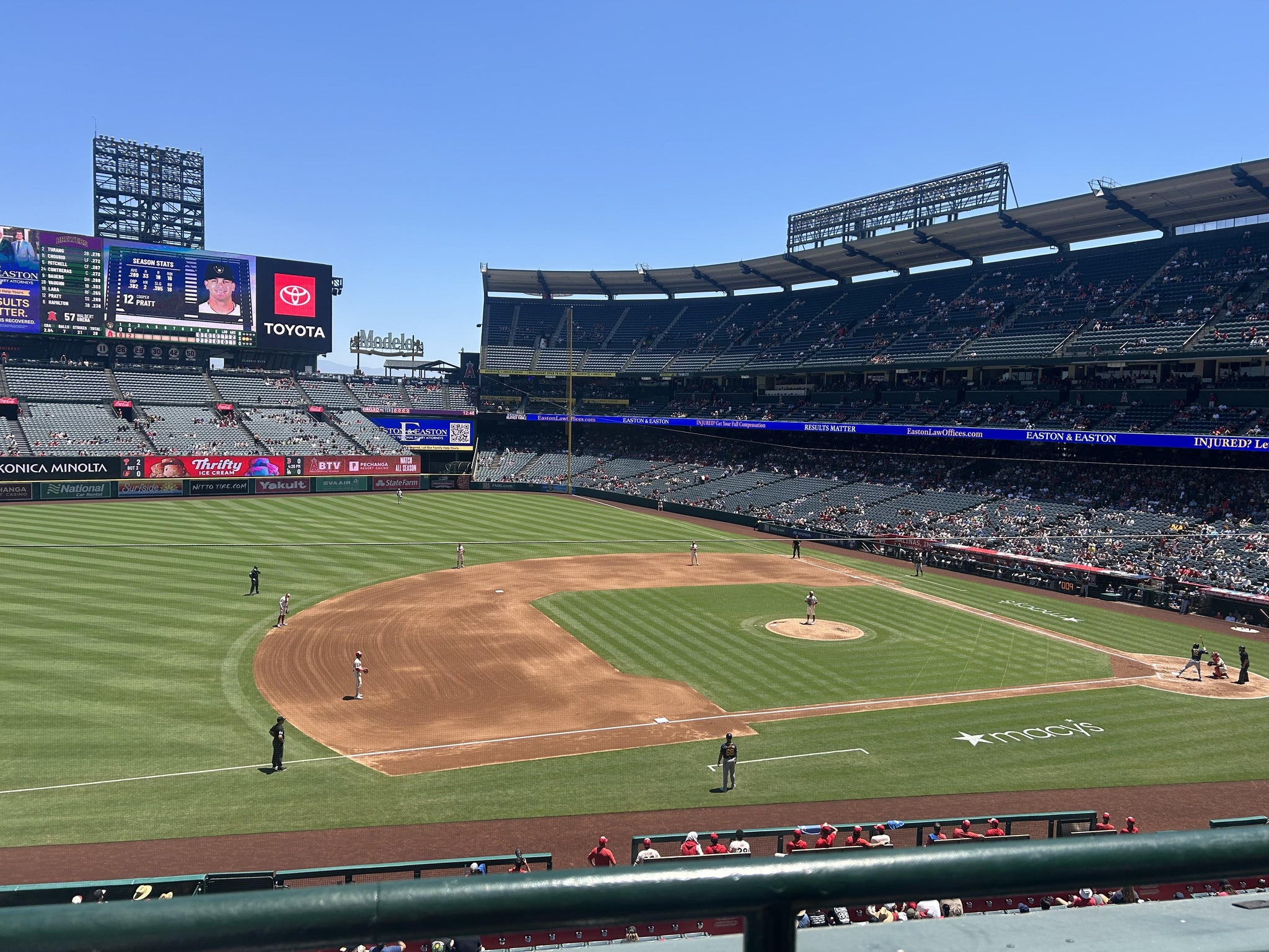 Real Fan View taken from Section 315 at Angel Stadium by Erin L