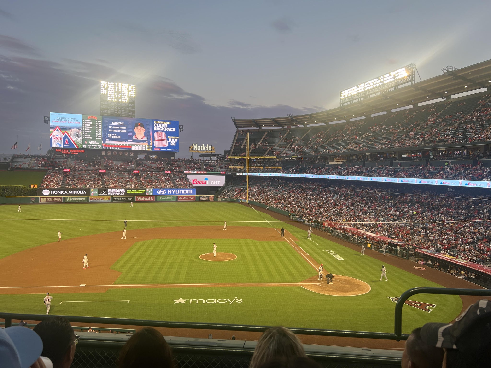 Real Fan View taken from Section 319 at Angel Stadium by William Z