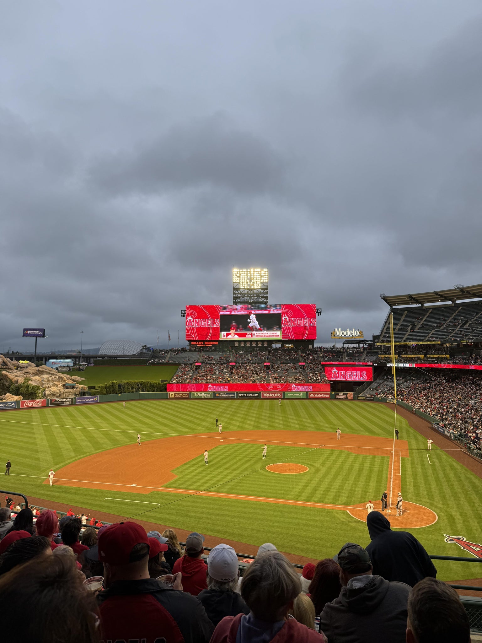 Real Fan View taken from Section 321 at Angel Stadium by Dylan B