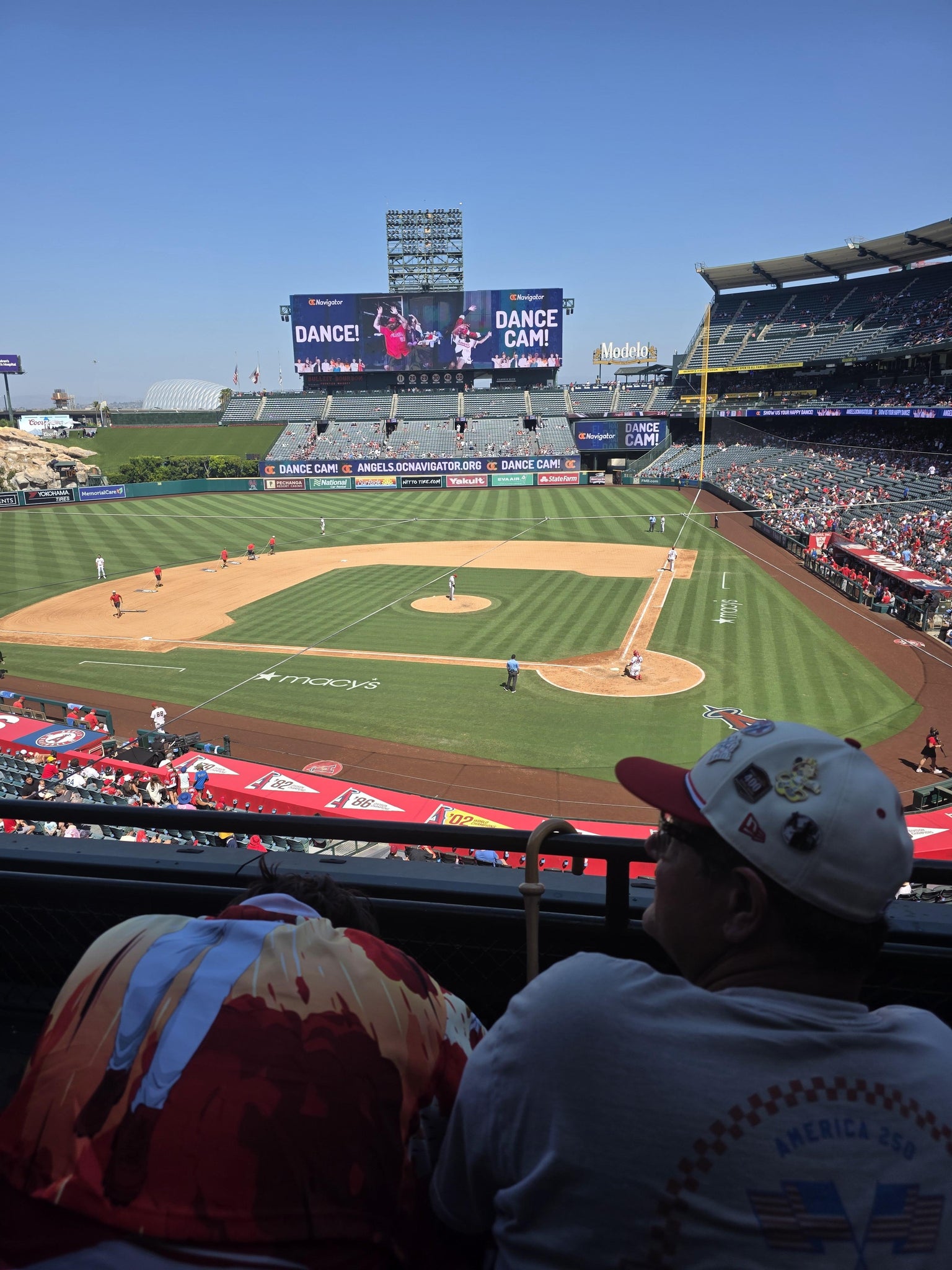 Real Fan View taken from Section 322 at Angel Stadium by Diana B