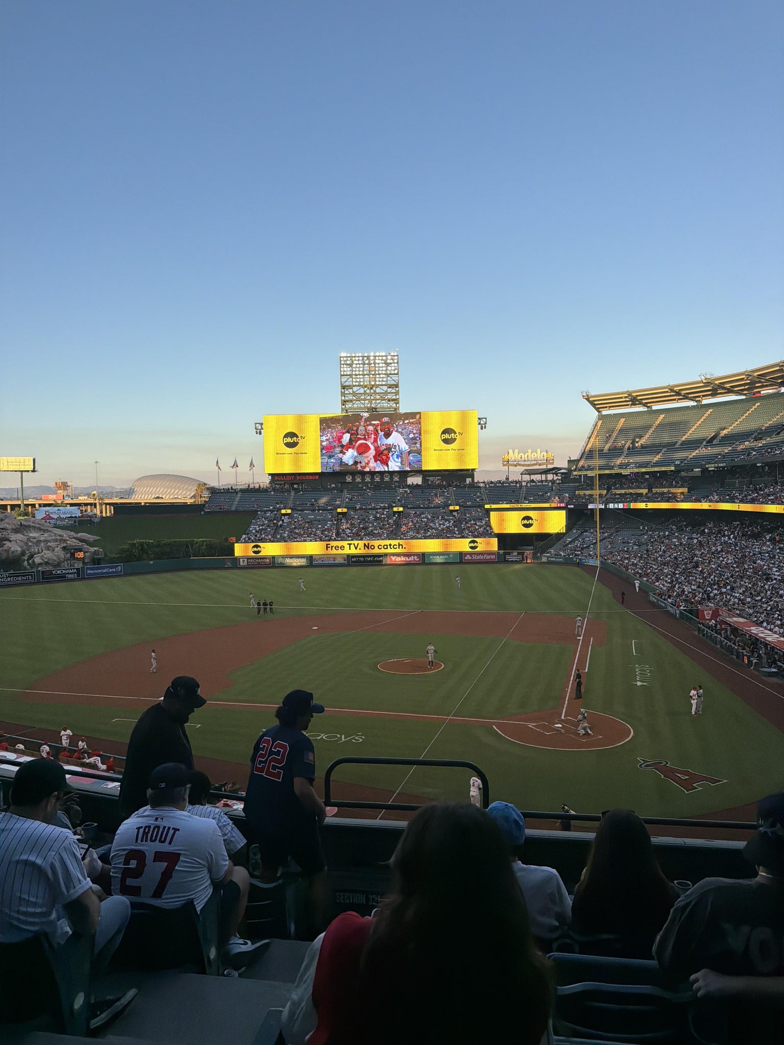 Real Fan View taken from Section 322 at Angel Stadium by Tulio B