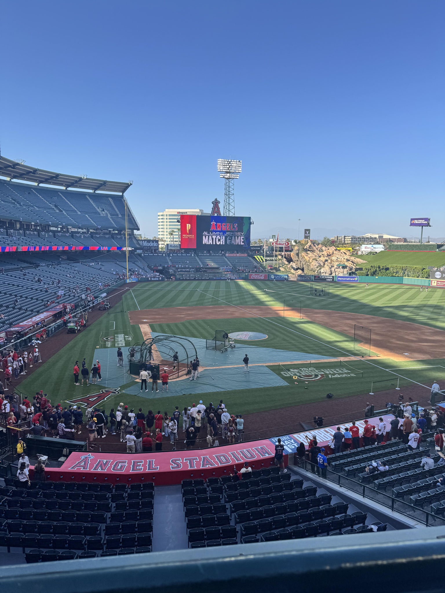 Real Fan View taken from Section 330 at Angel Stadium by Monique M