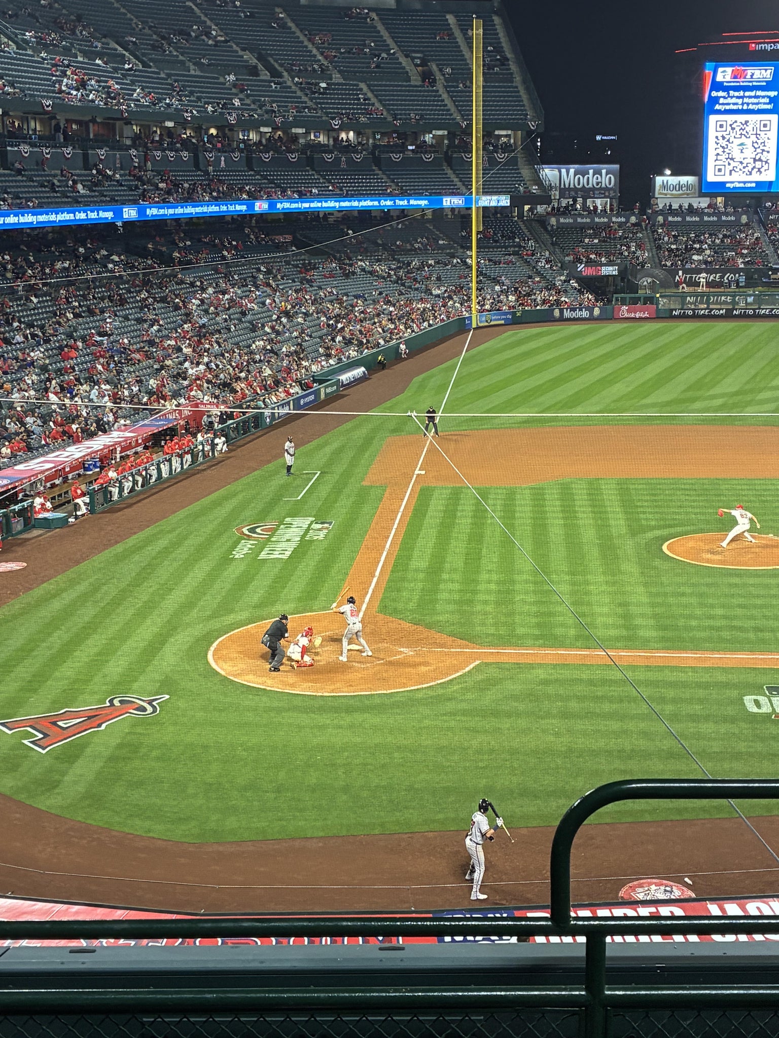 Real Fan View taken from Section 331 at Angel Stadium by Andrea H