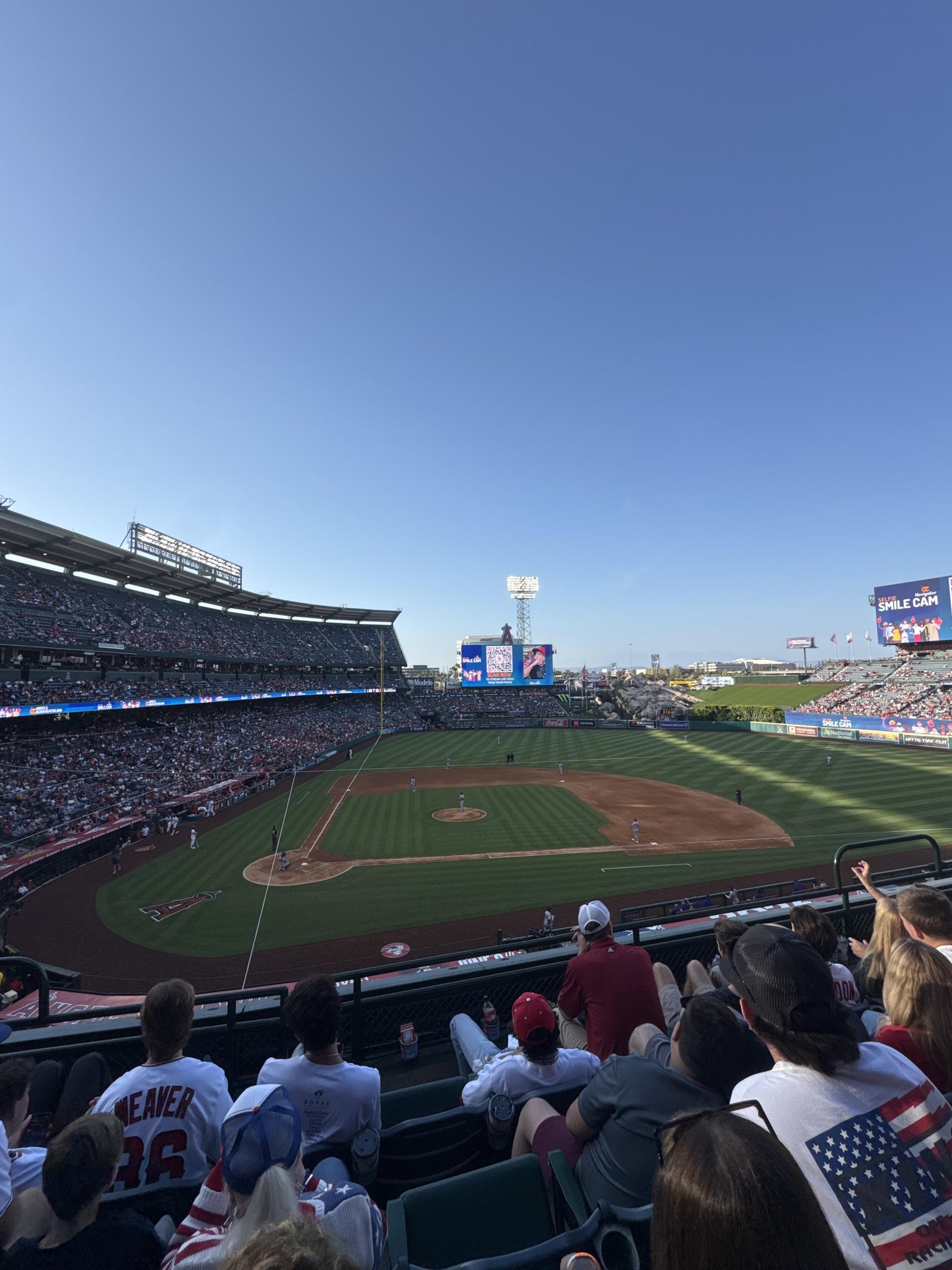 Real Fan View taken from Section 332 at Angel Stadium by Zachary M