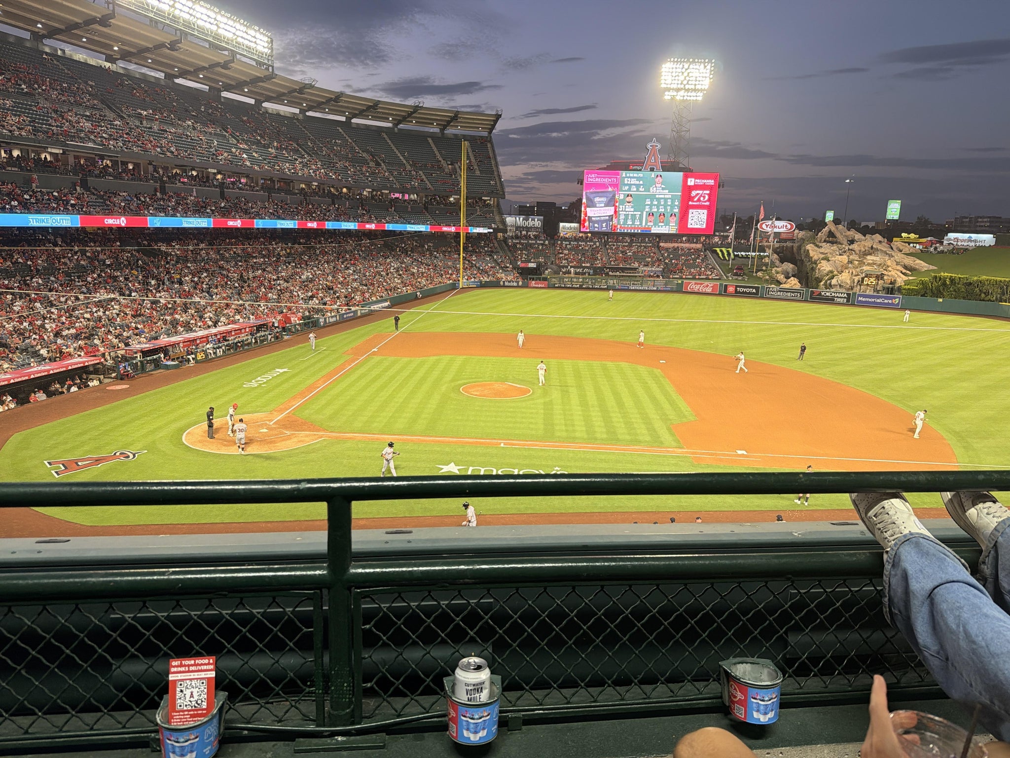 Real Fan View taken from Section 333 at Angel Stadium by William B