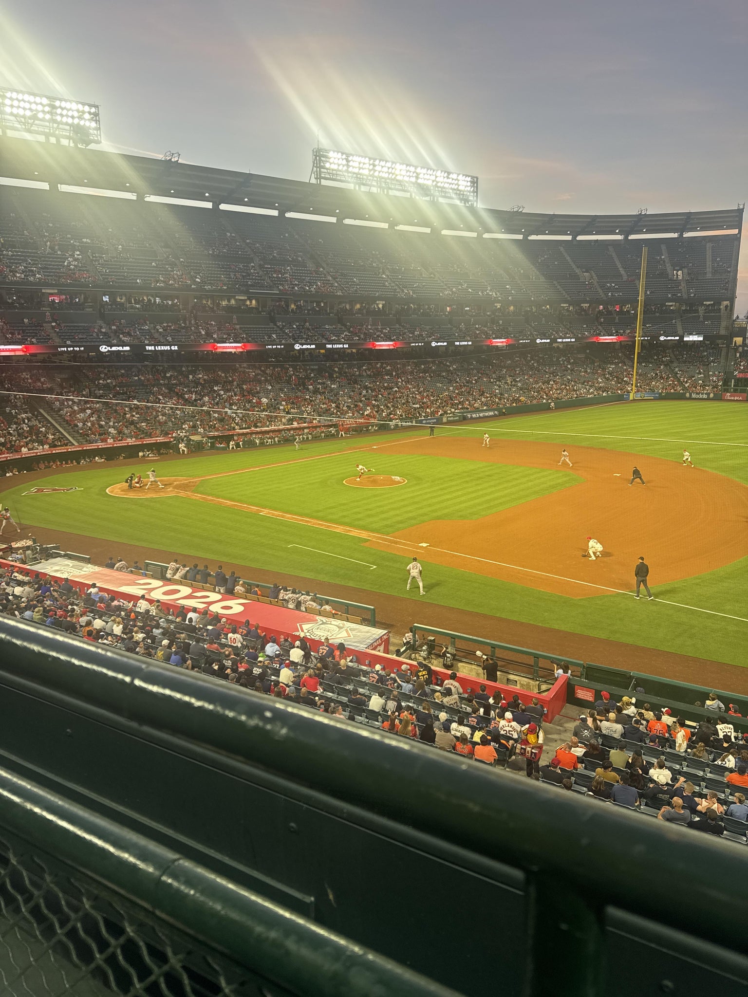 Real Fan View taken from Section 338 at Angel Stadium by Mark T